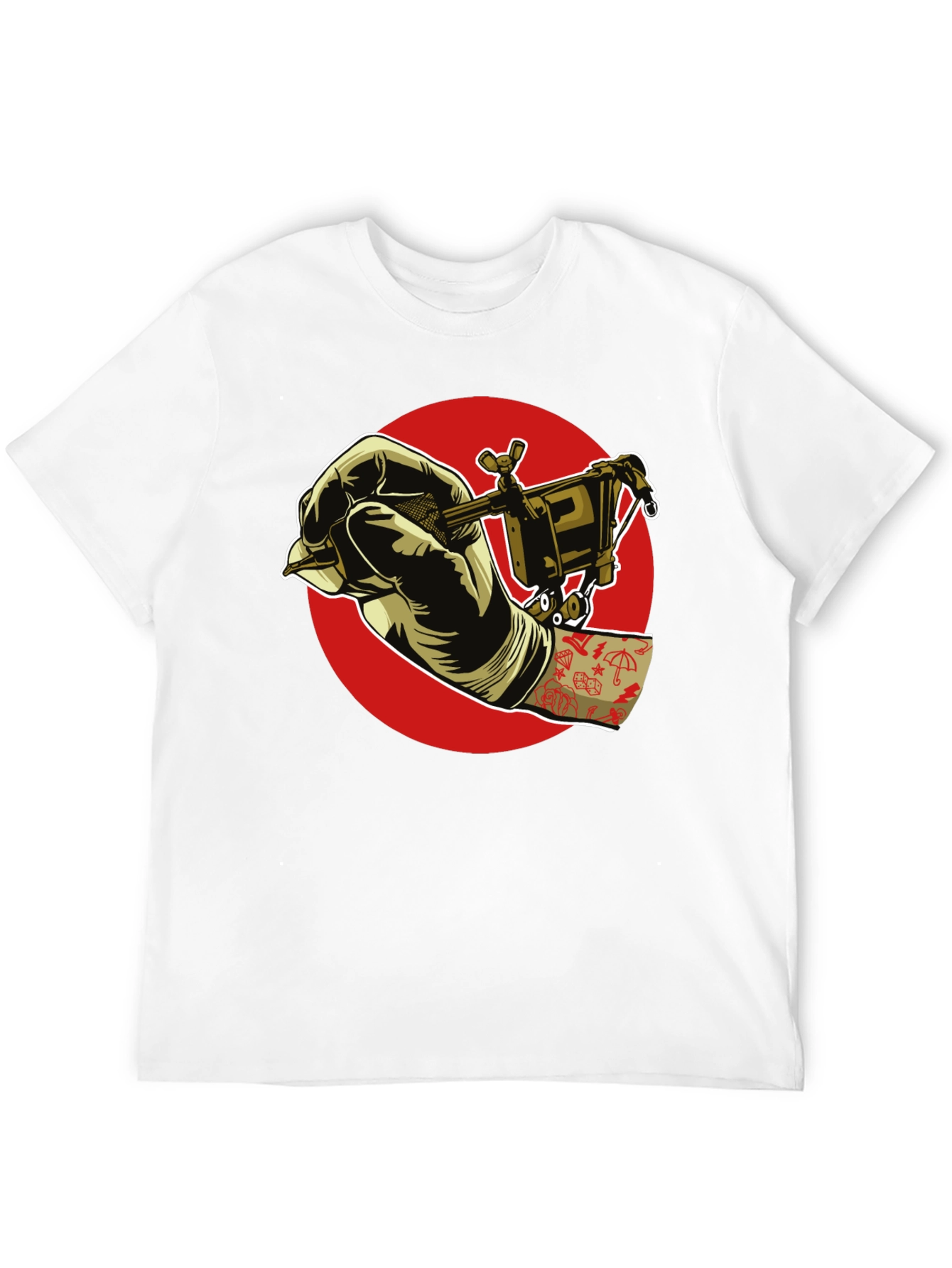 Black Tattoo Artist T-Shirt - Black Graphic Tee view 12