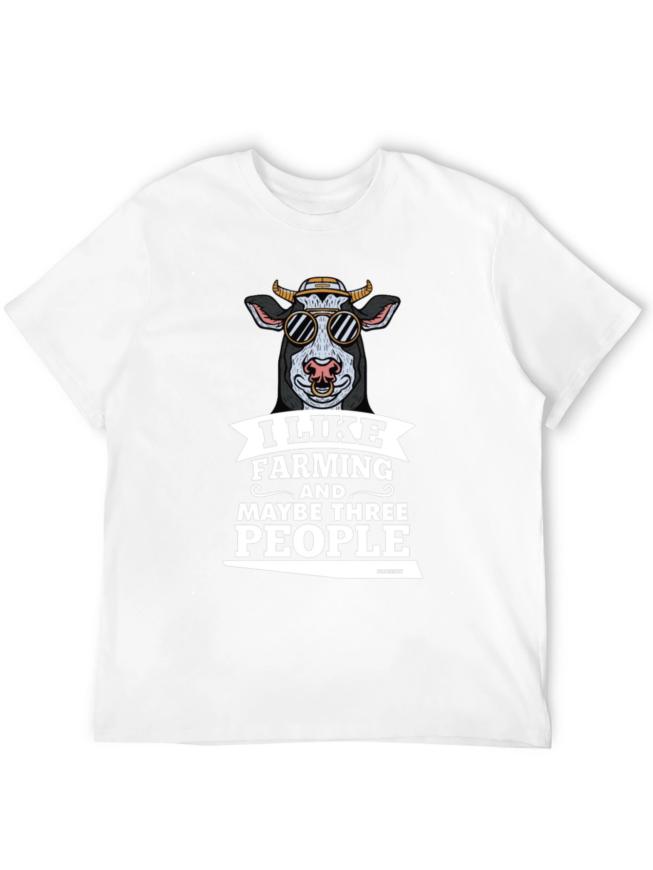 Black Farming Lover T-Shirt: Cool Cow Graphic Tee view 12