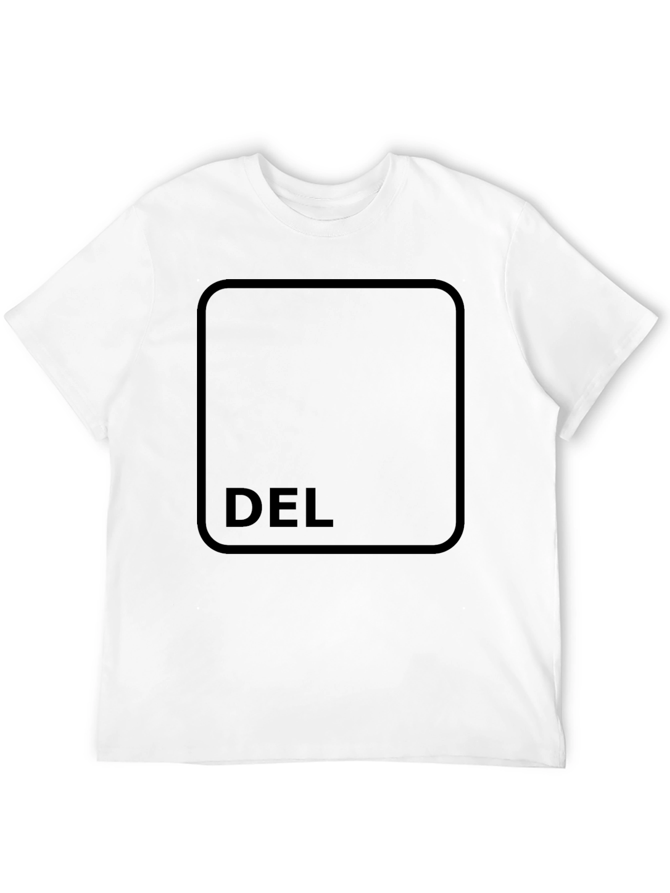 Black DEL Key Graphic Tee - Soft Black T-Shirt view 12