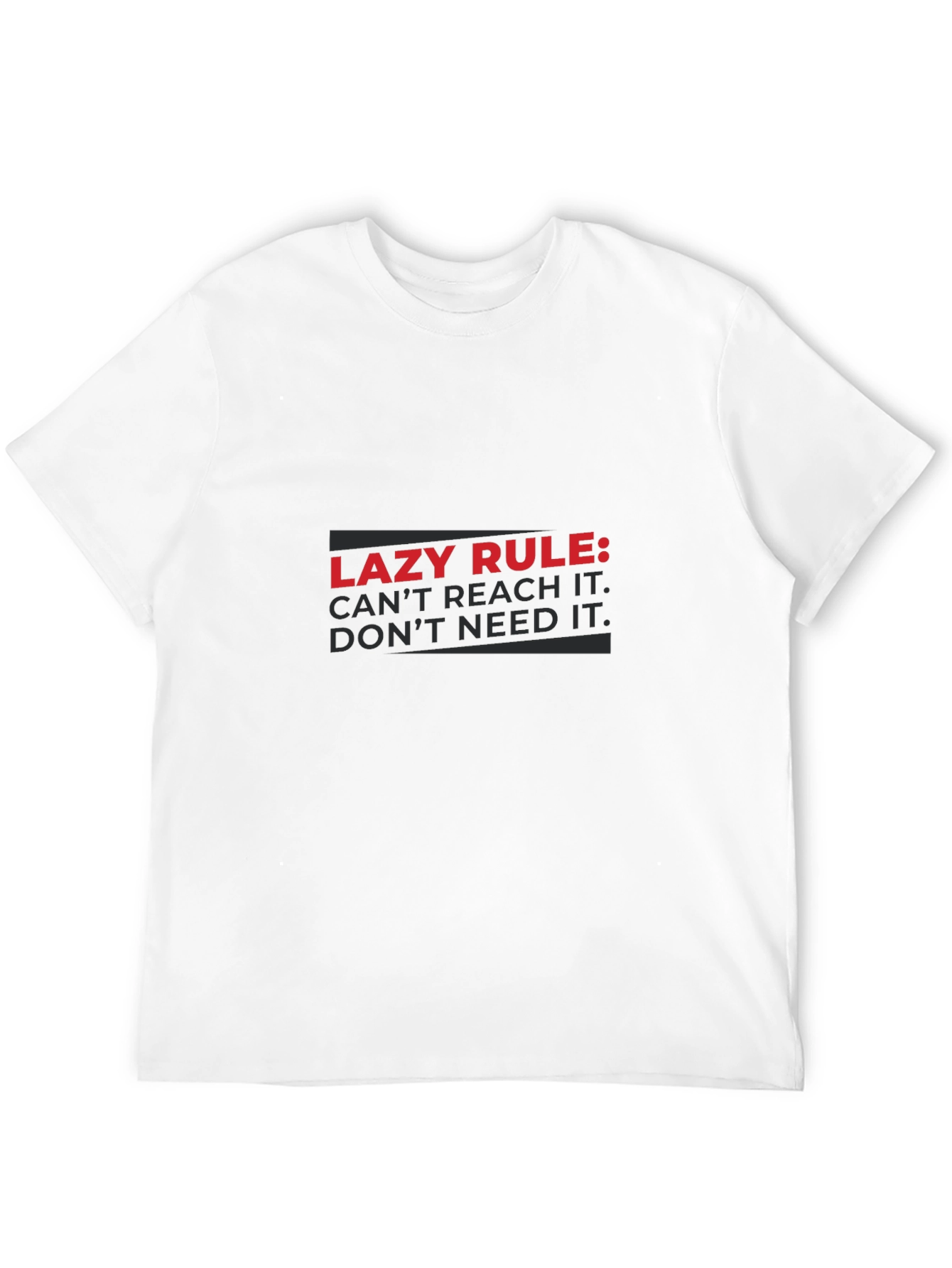 Black Lazy Rule Graphic T-Shirt - Black view 12