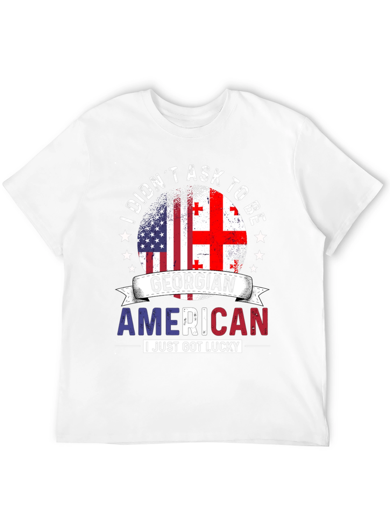 Georgian American Flag T-Shirt - 12
