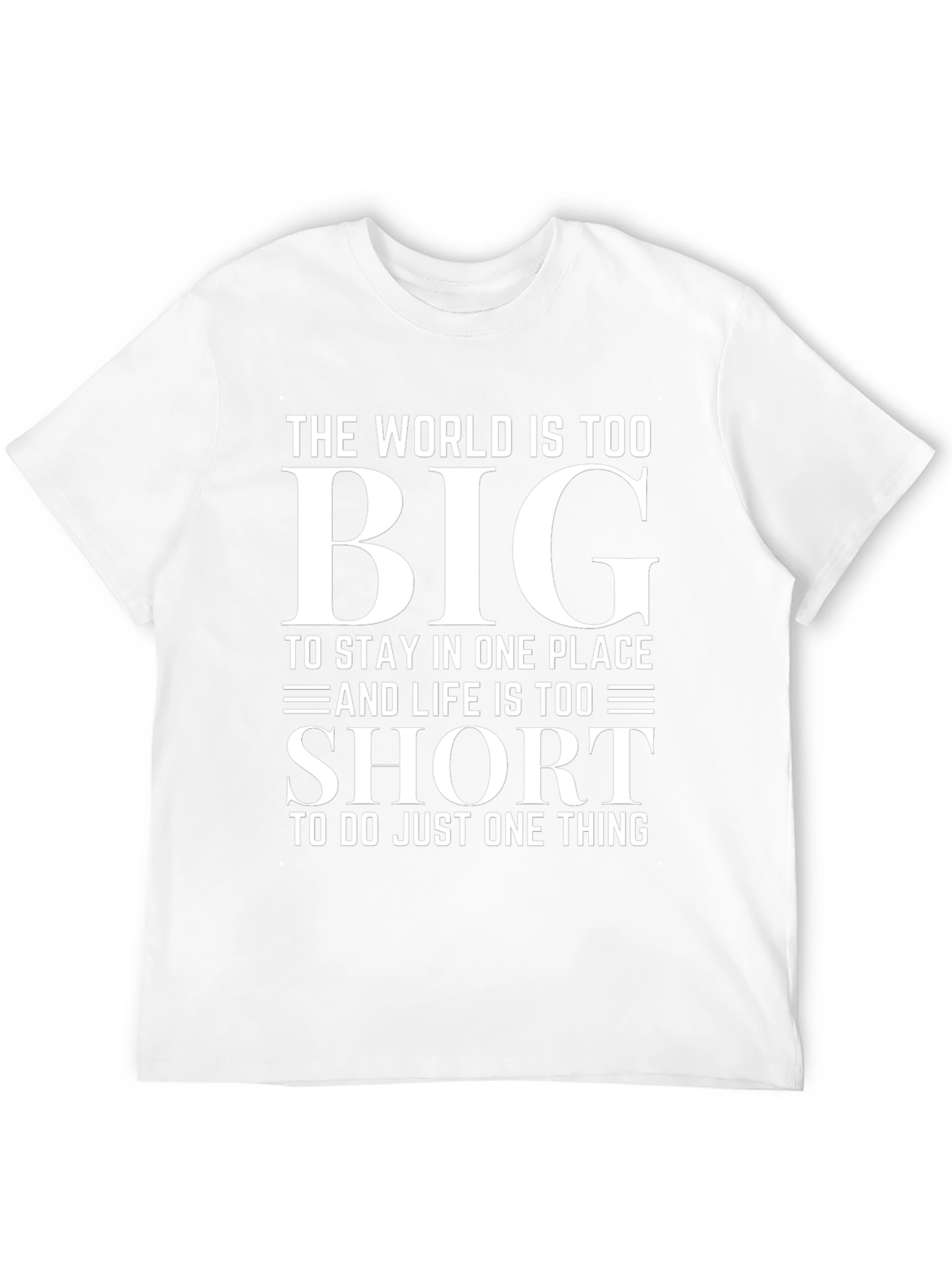 Black Inspirational World Too Big Graphic T-Shirt view 12