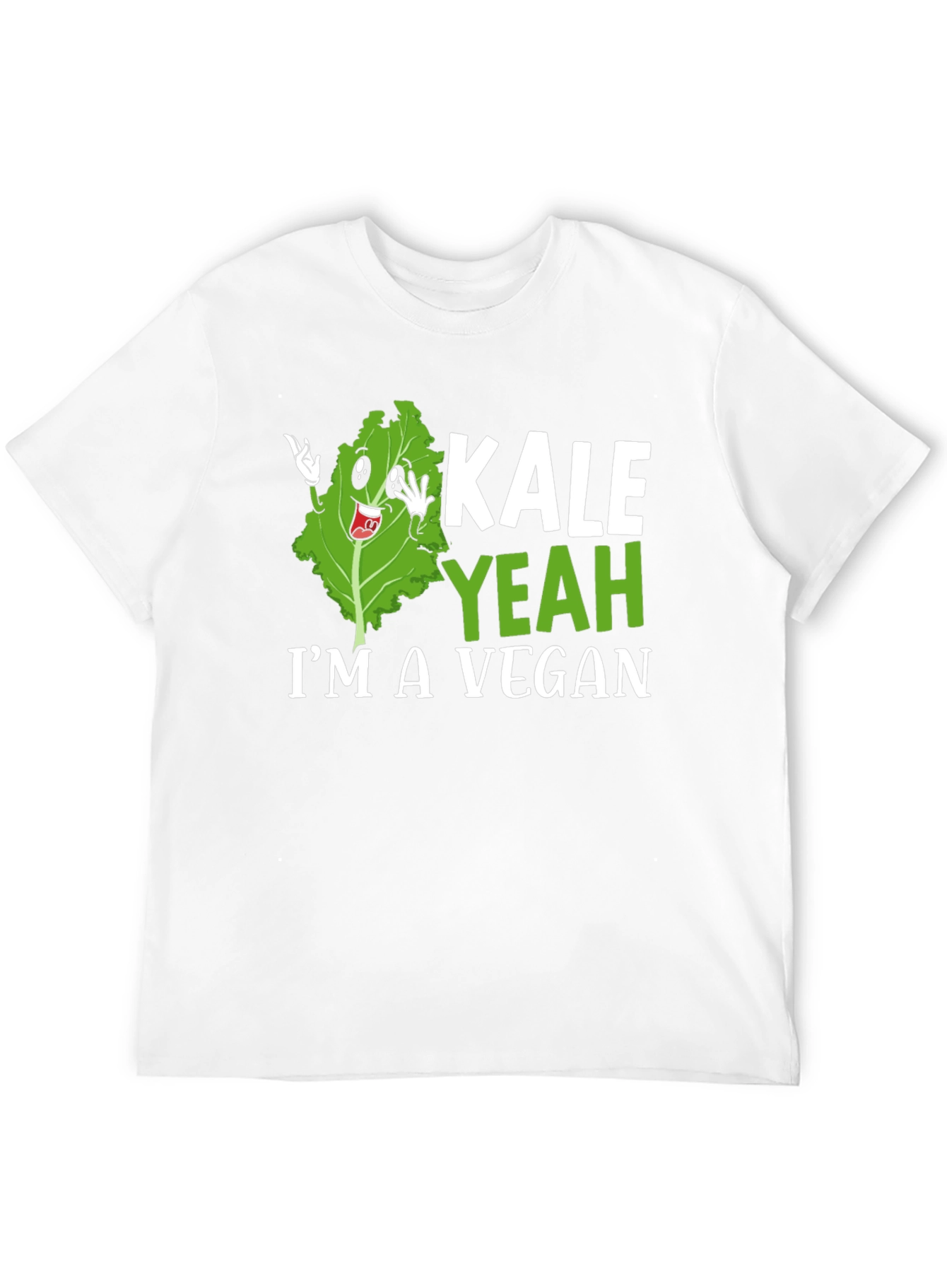 Black Kale Yeah I'm Vegan T-Shirt view 12