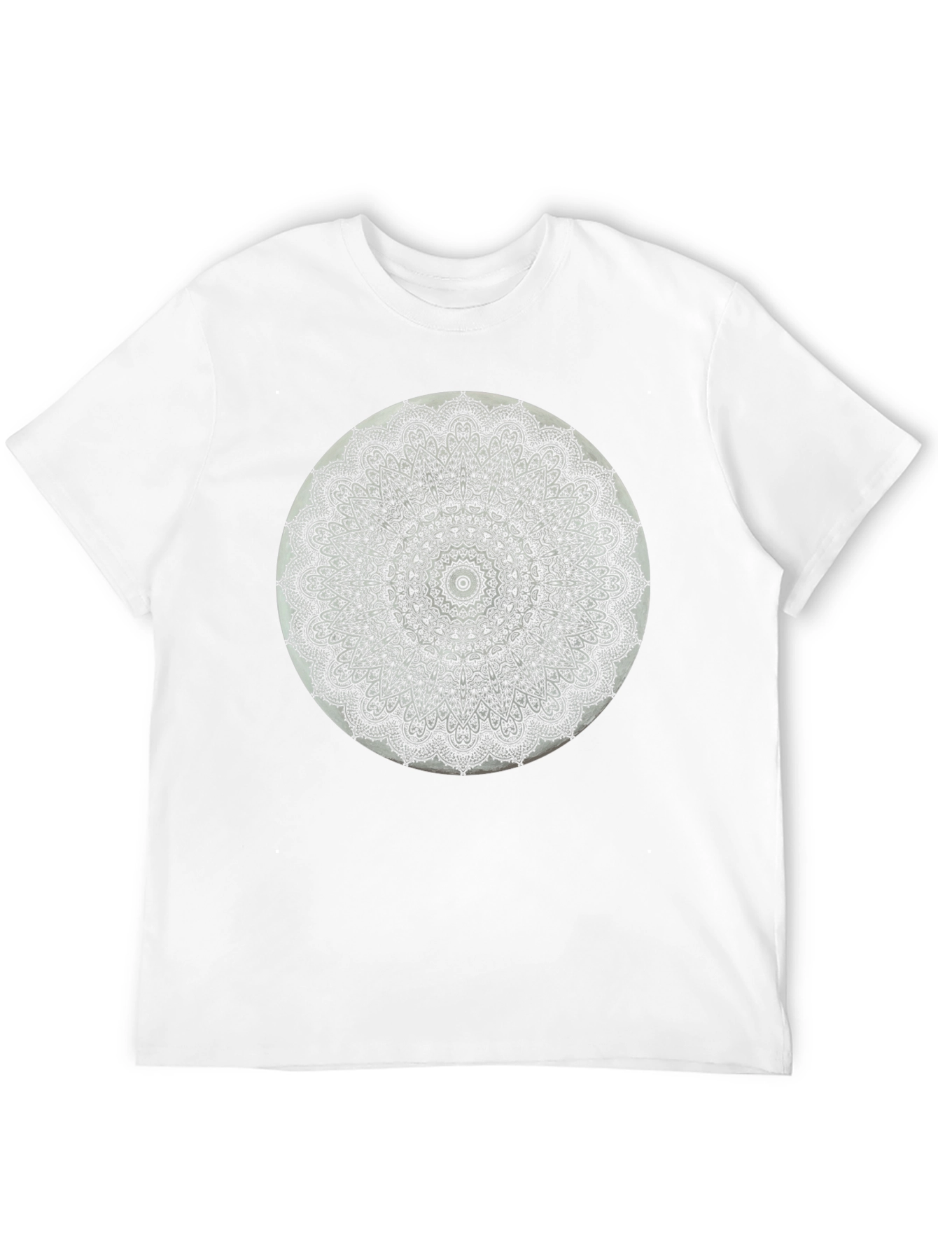 Black Black Mandala T-Shirt - Intricate Pattern Tee view 12
