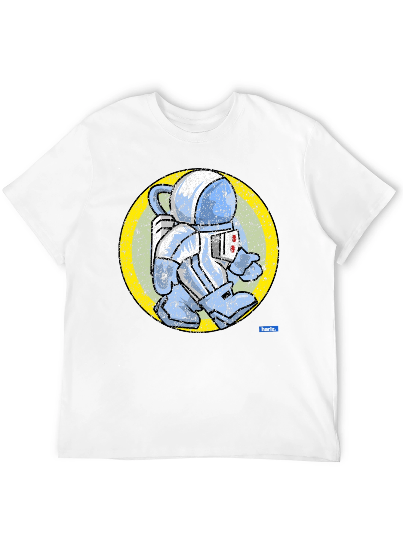 Black Retro Spaceman Graphic Tee - Vintage Astronaut T-Shirt view 12