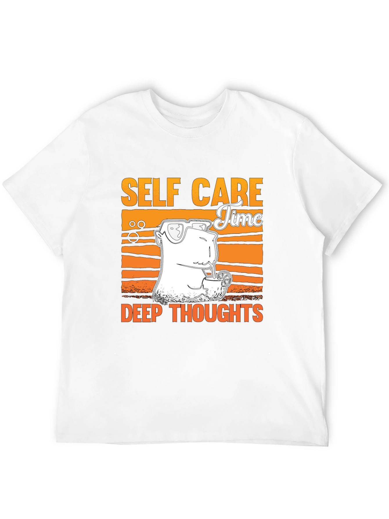 Black Self Care Time T-Shirt - Deep Thoughts Graphic Tee view 12
