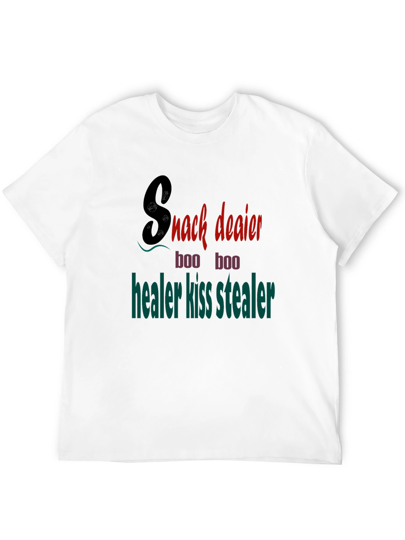 Black Snack Dealer Funny Graphic T-Shirt view 12