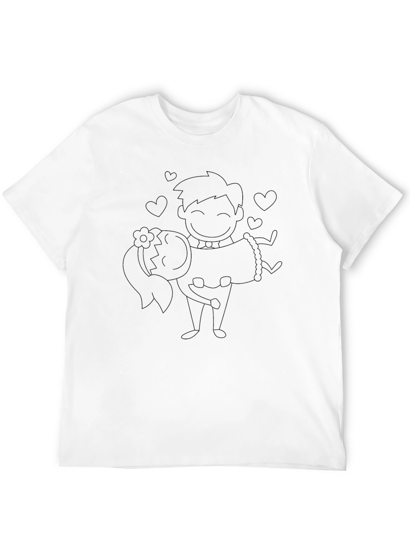 Black Men's Black Graphic Tee view 12