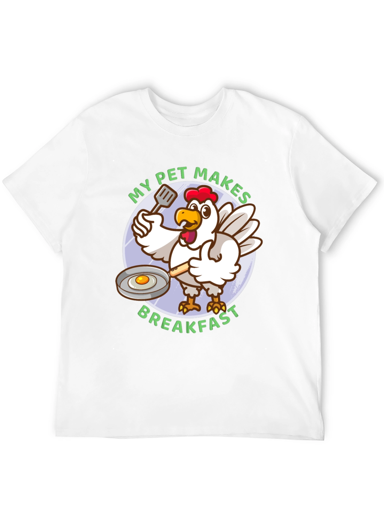 Black My Pet Makes Breakfast T-Shirt view 12
