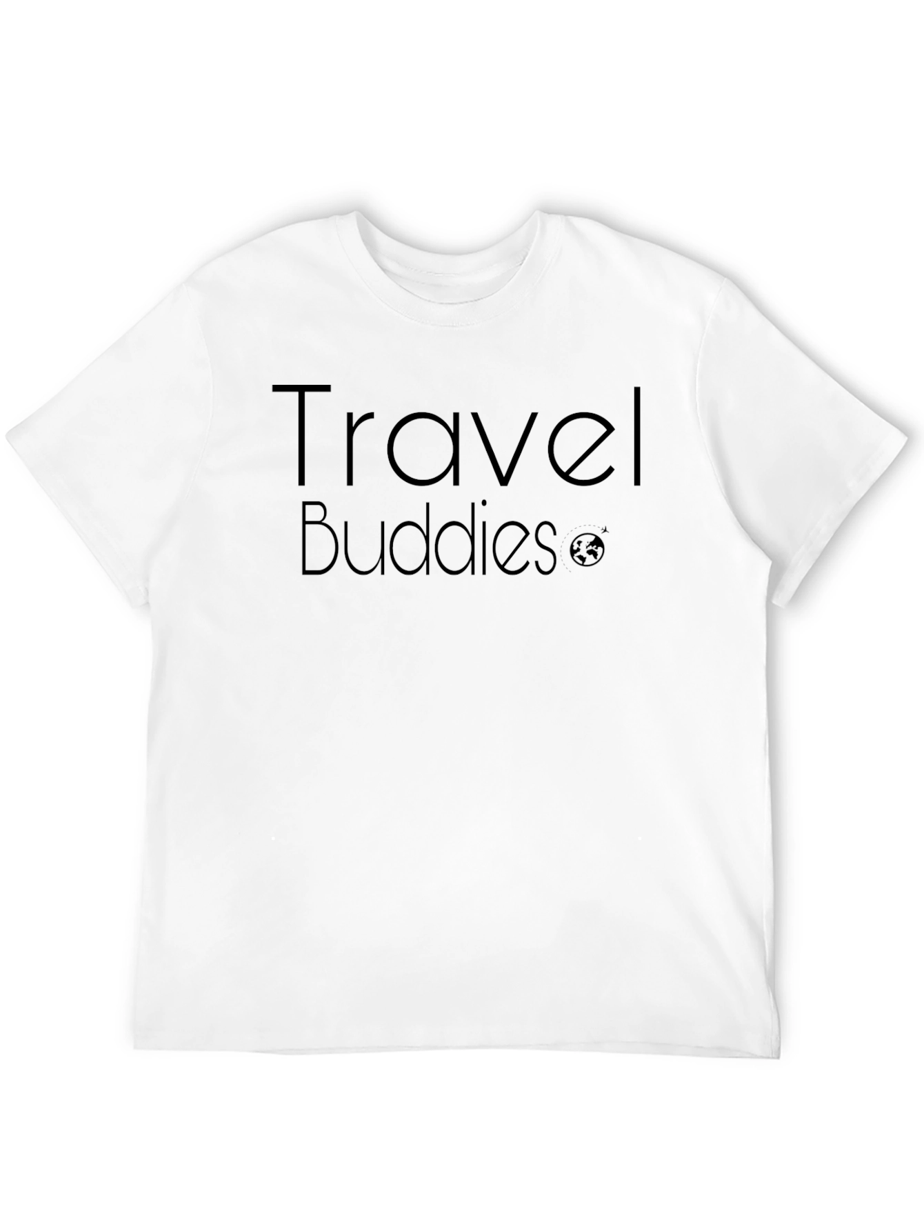 Black Travel Buddies Black T-Shirt view 12