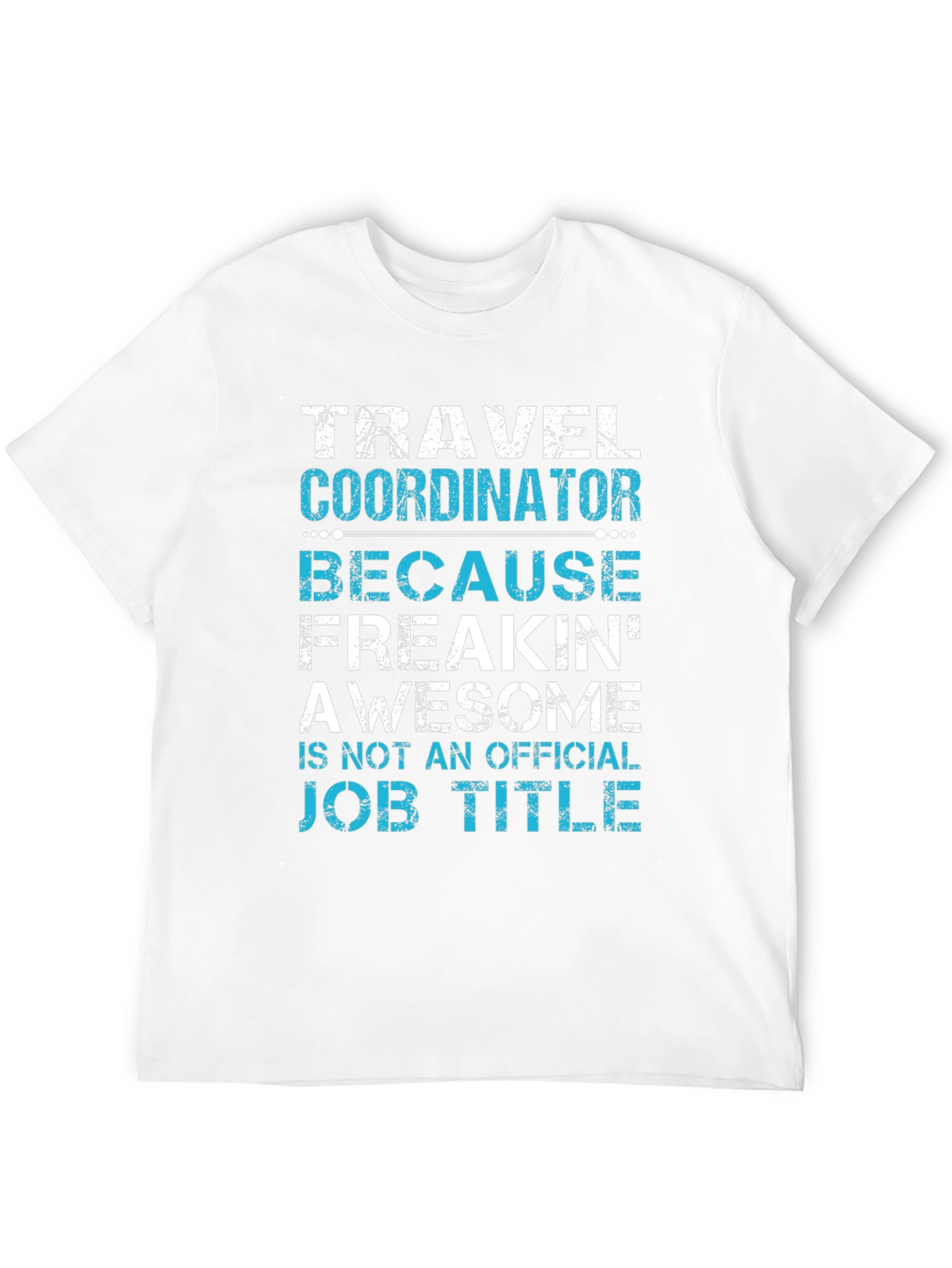 Black Travel Coordinator Funny Job Title Graphic Tee view 12