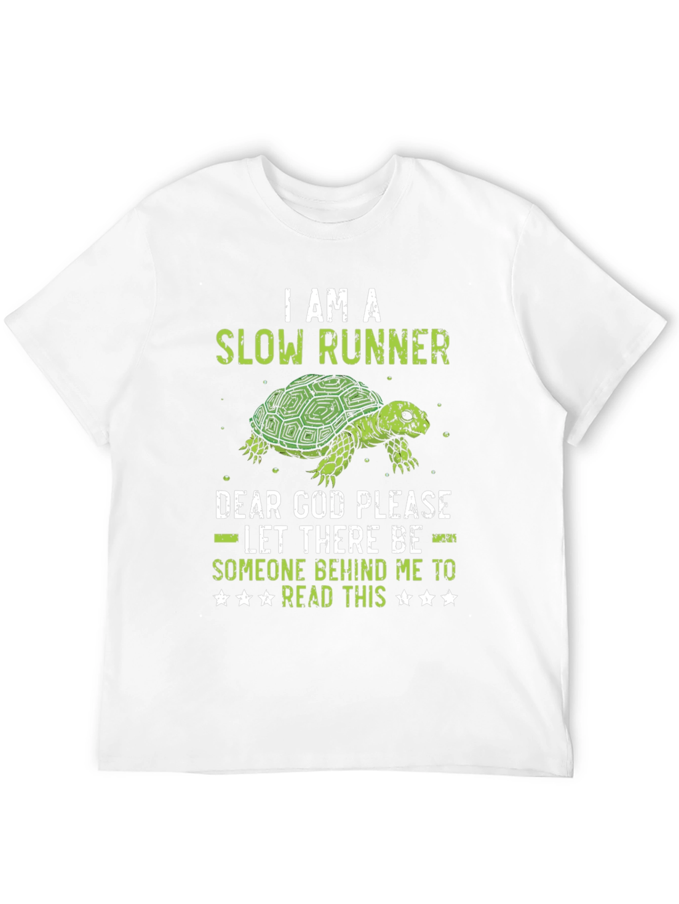 Black I am a Slow Runner Funny Turtle Graphic T-Shirt view 12