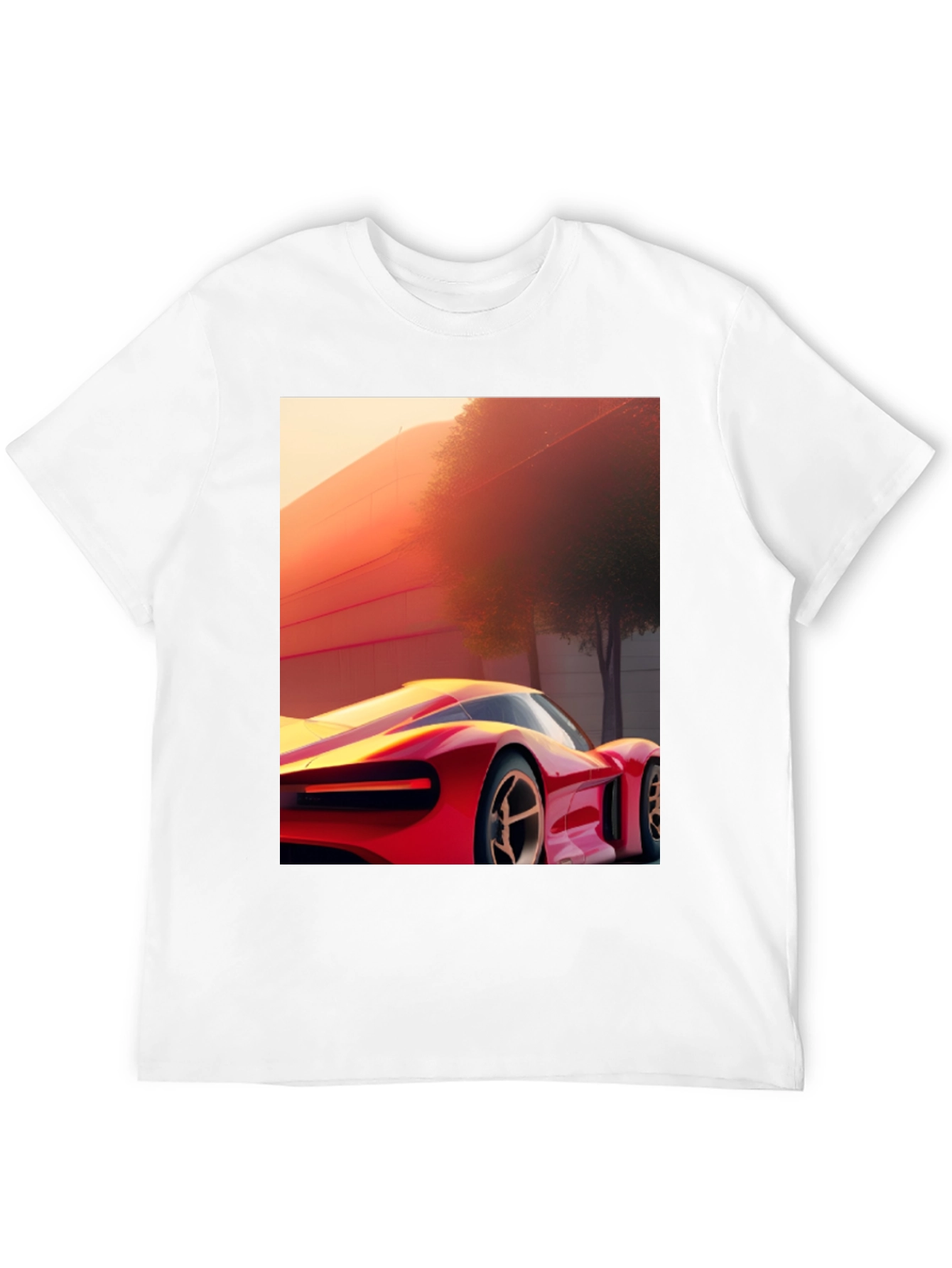 Black Sleek Car Graphic Tee - Modern Streetwear Style view 12
