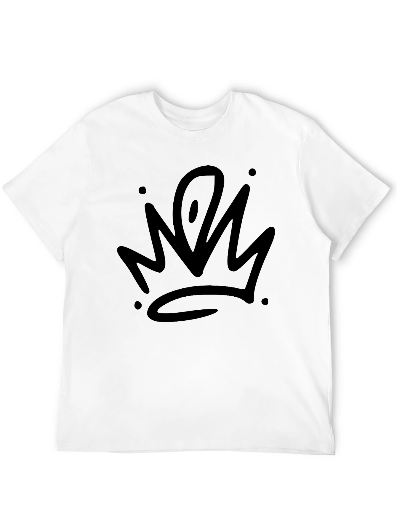 Black Crown Graphic Black T-Shirt - Stylish Streetwear view 12