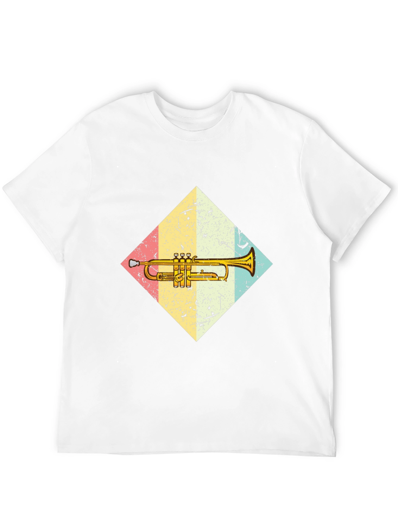 Black Trumpet Graphic Tee - Vintage Style Music Lover Shirt view 12