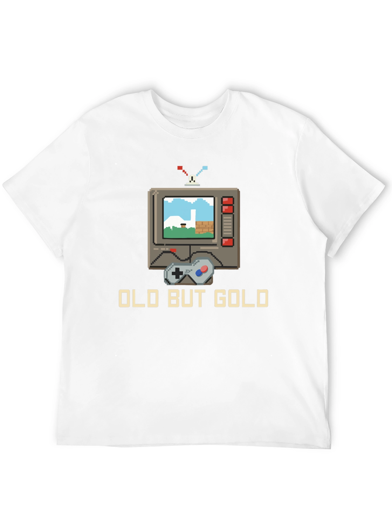 Black Retro Gaming T-Shirt - Old But Gold view 12