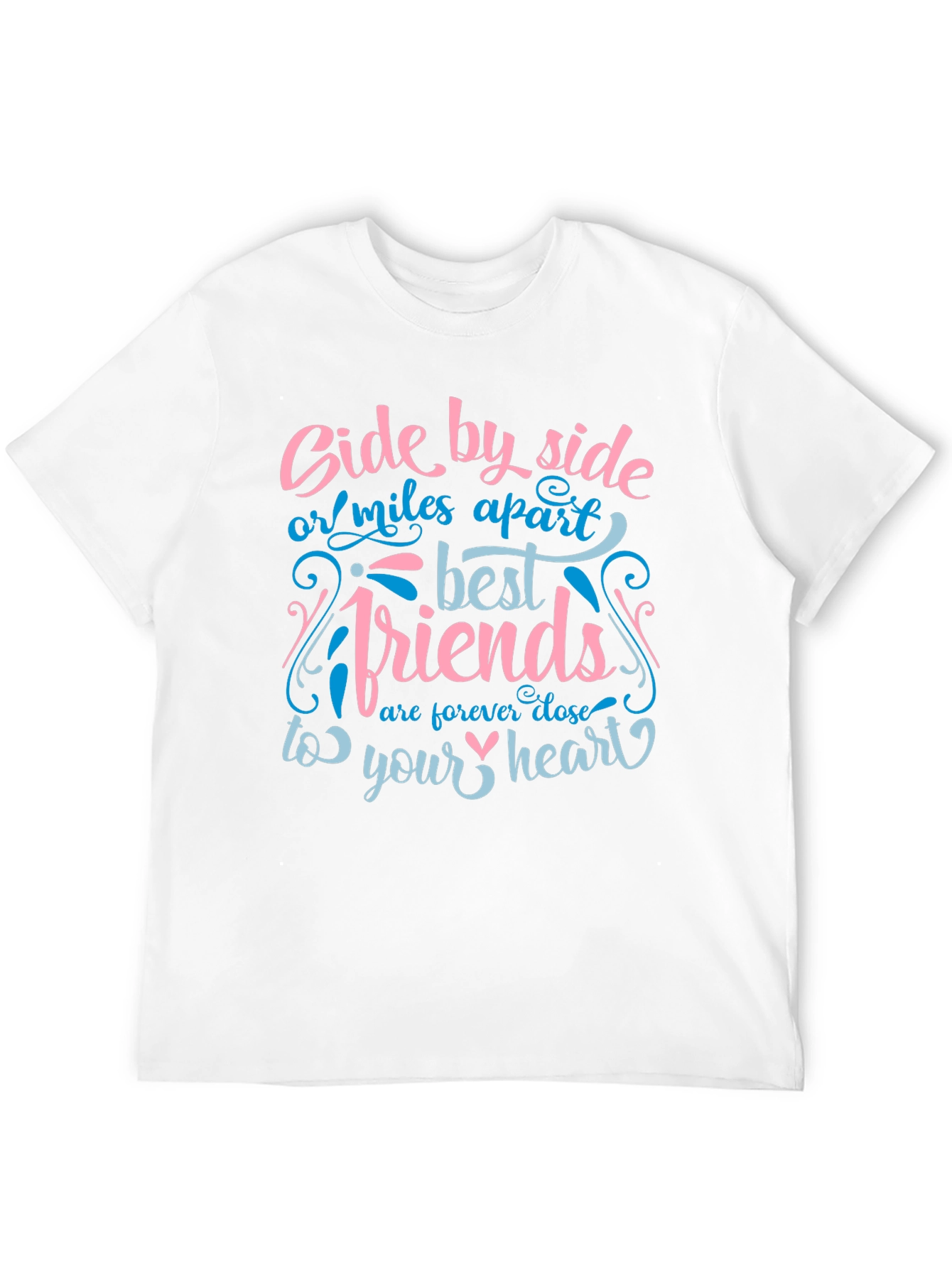 Black Side by Side Best Friends Black Graphic Tee view 12