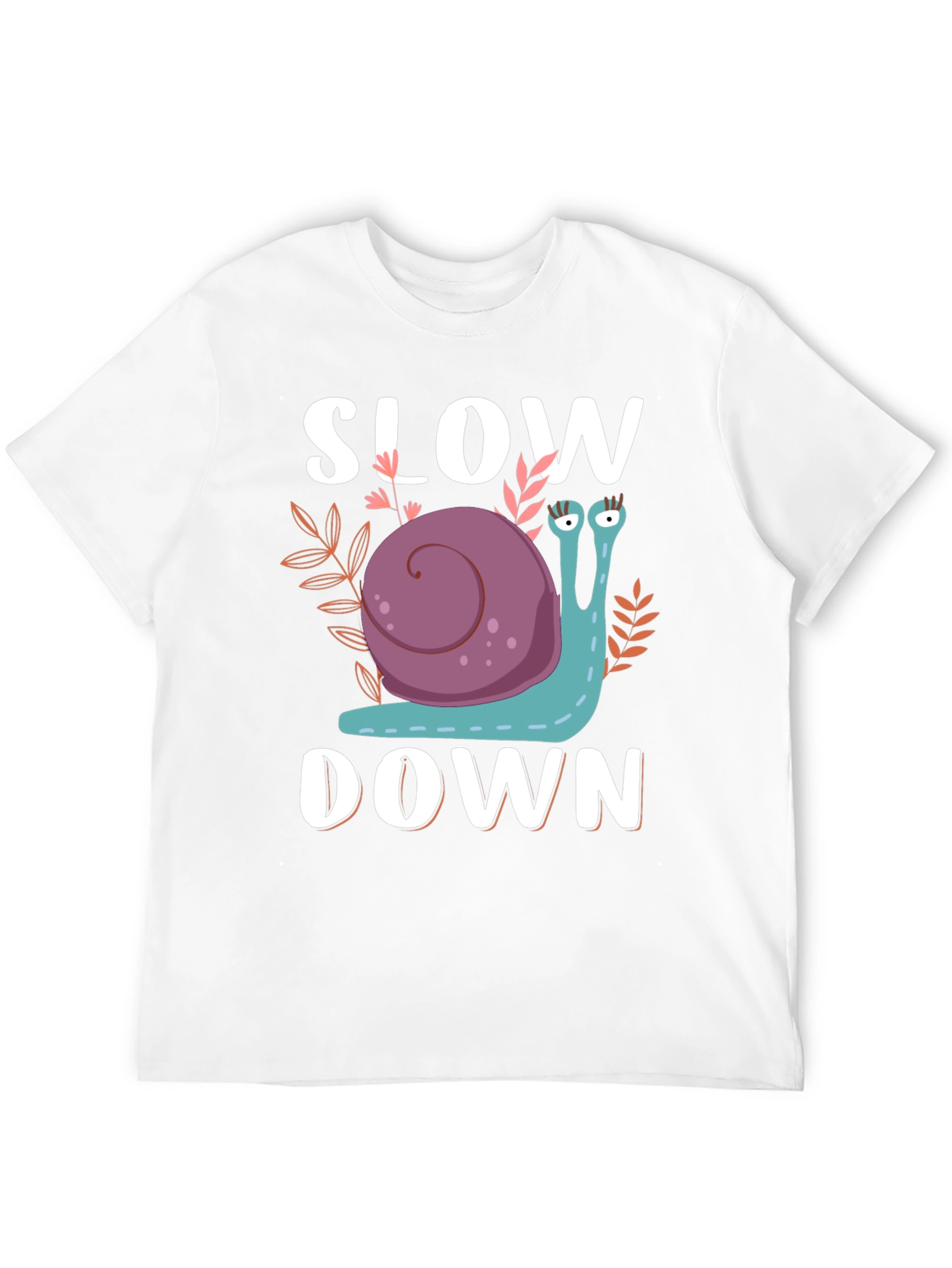 Black Slow Down Snail Graphic T-Shirt view 12
