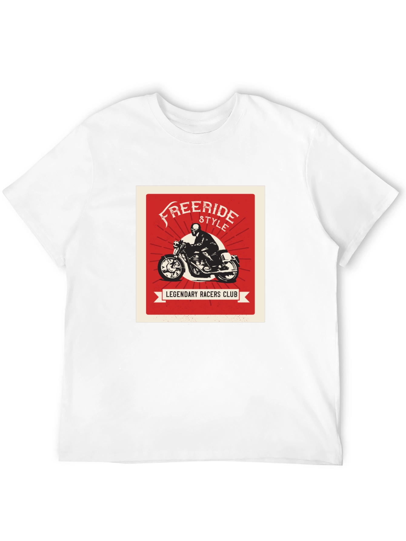 Black Freeride Style Legendary Racers Club Black T-Shirt view 12