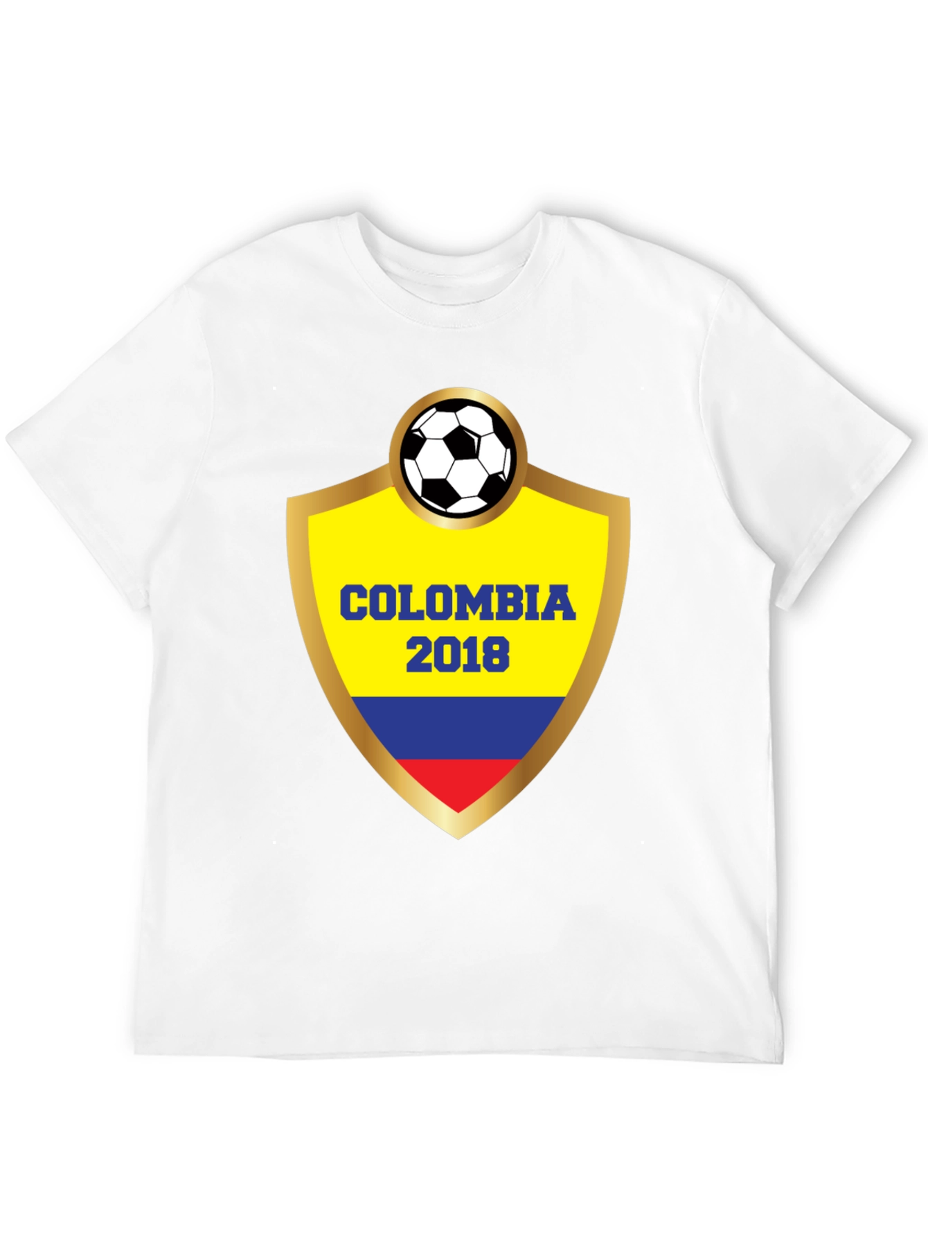 Black Colombia 2018 Soccer T-Shirt view 12
