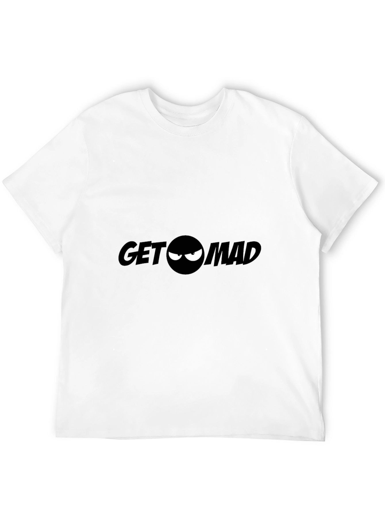 Black Get Mad Graphic Tee - Black Crew Neck T-Shirt view 12