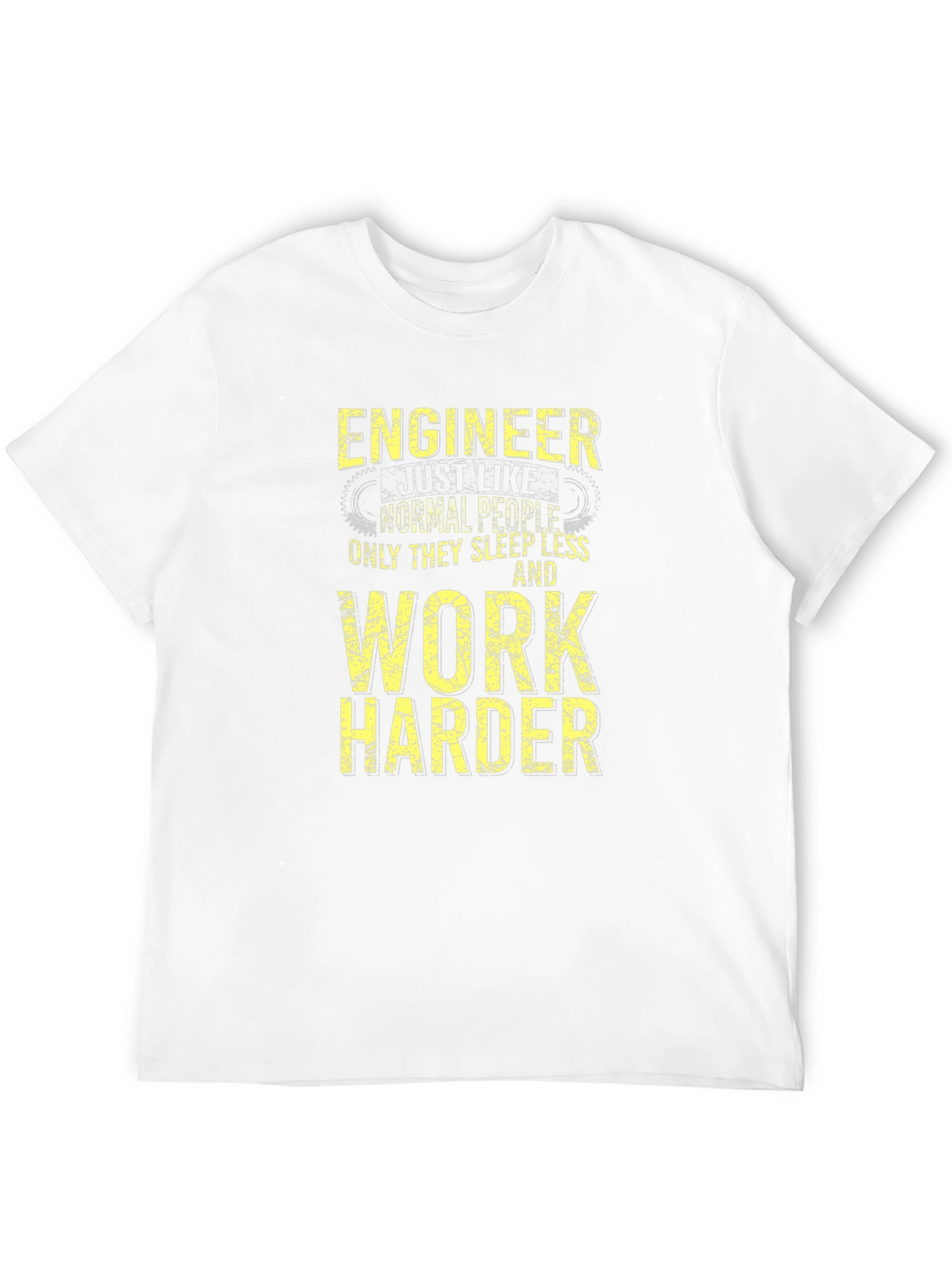 Black Engineer Work Harder T-Shirt - Funny Engineering Tee view 12