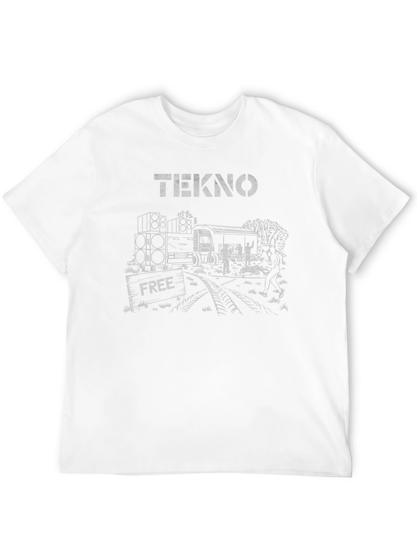 Black Tekno Free Party T-Shirt - Black view 12