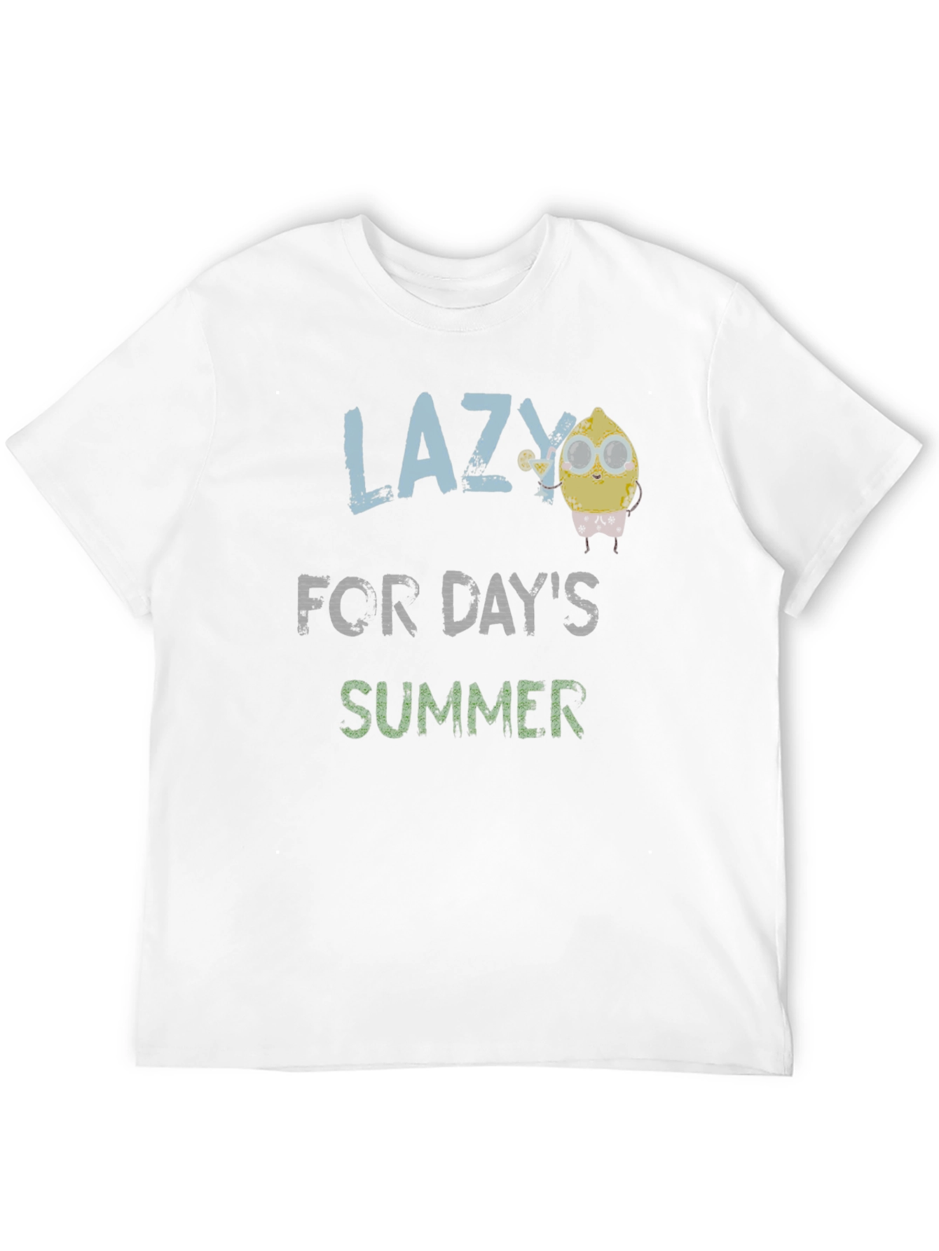 Black Lazy For Day's Summer T-Shirt view 12