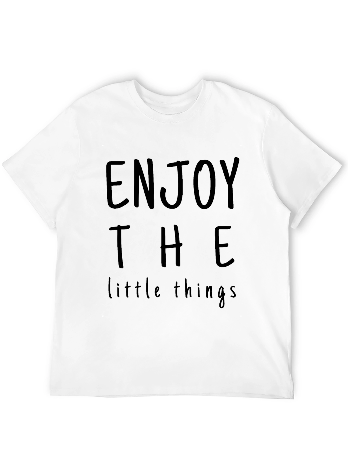 Black Enjoy The Little Things Graphic T-Shirt view 12