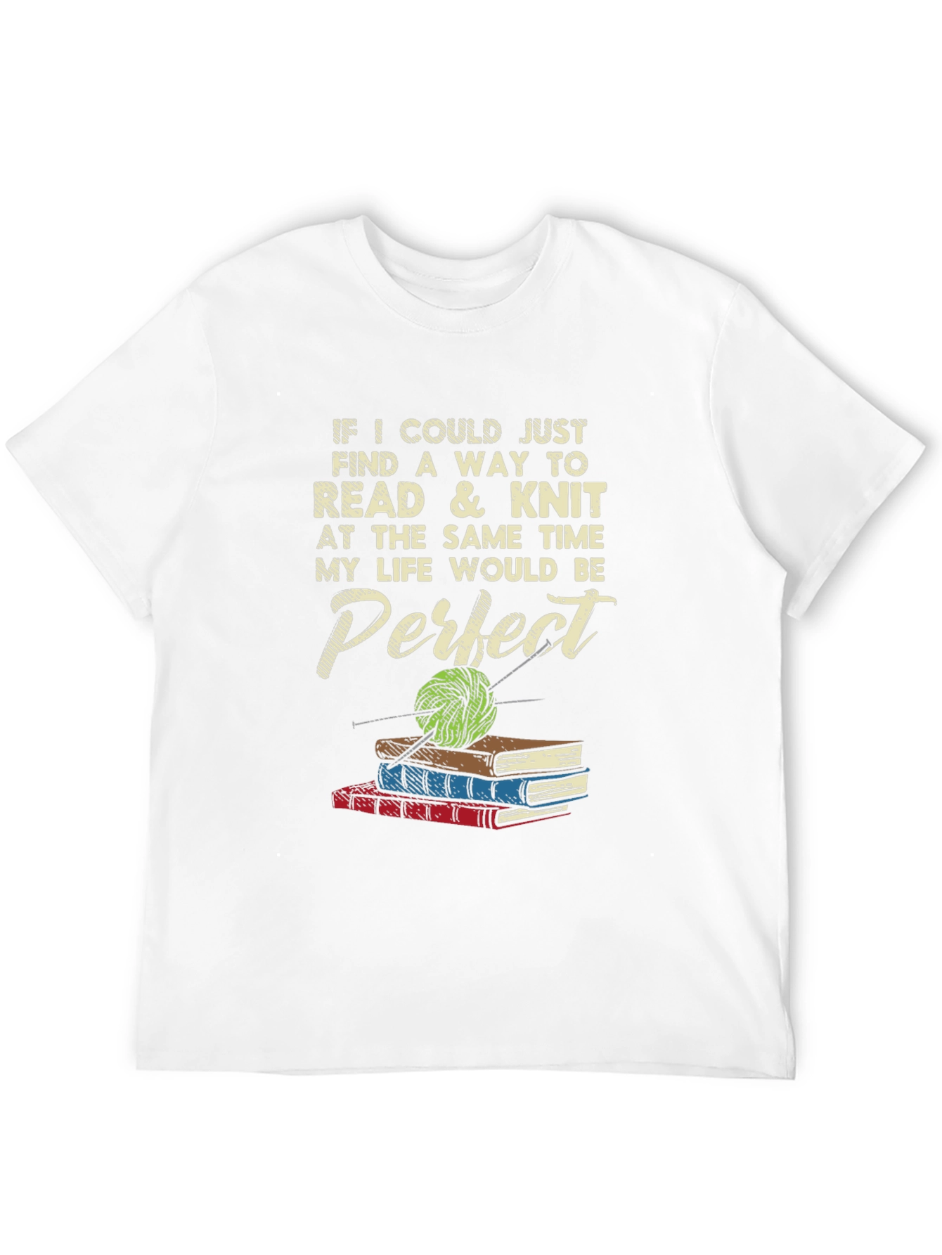 Black Reading & Knitting T-Shirt view 12