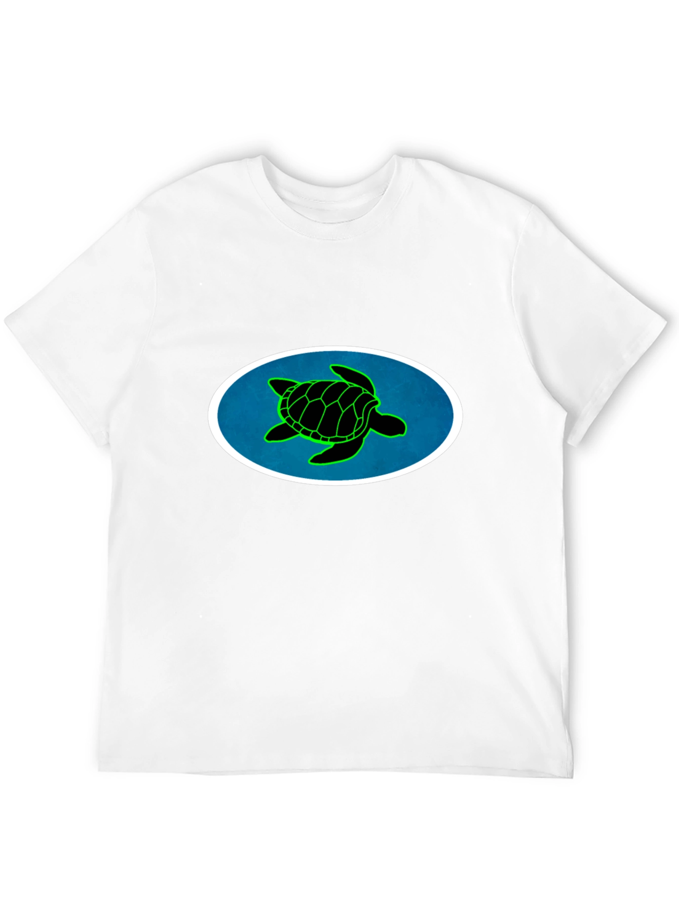 Black Turtle Graphic Tee - Black Cotton Blend view 12