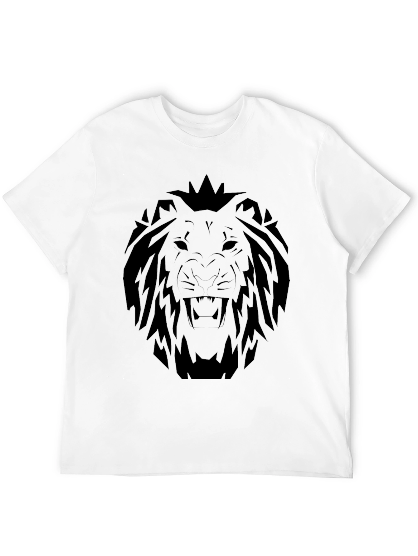 Black Lion Graphic T-Shirt - Bold Black Tee view 12