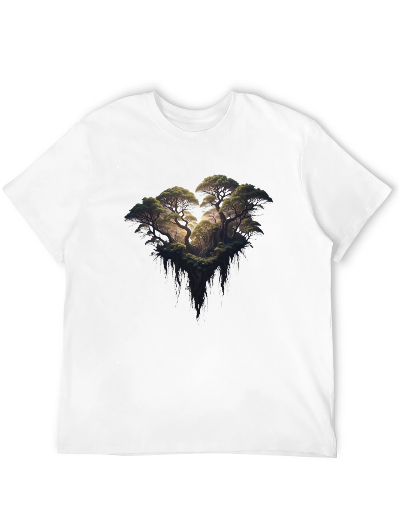 Black Enchanted Forest Graphic Tee - Unisex Black T-Shirt view 12