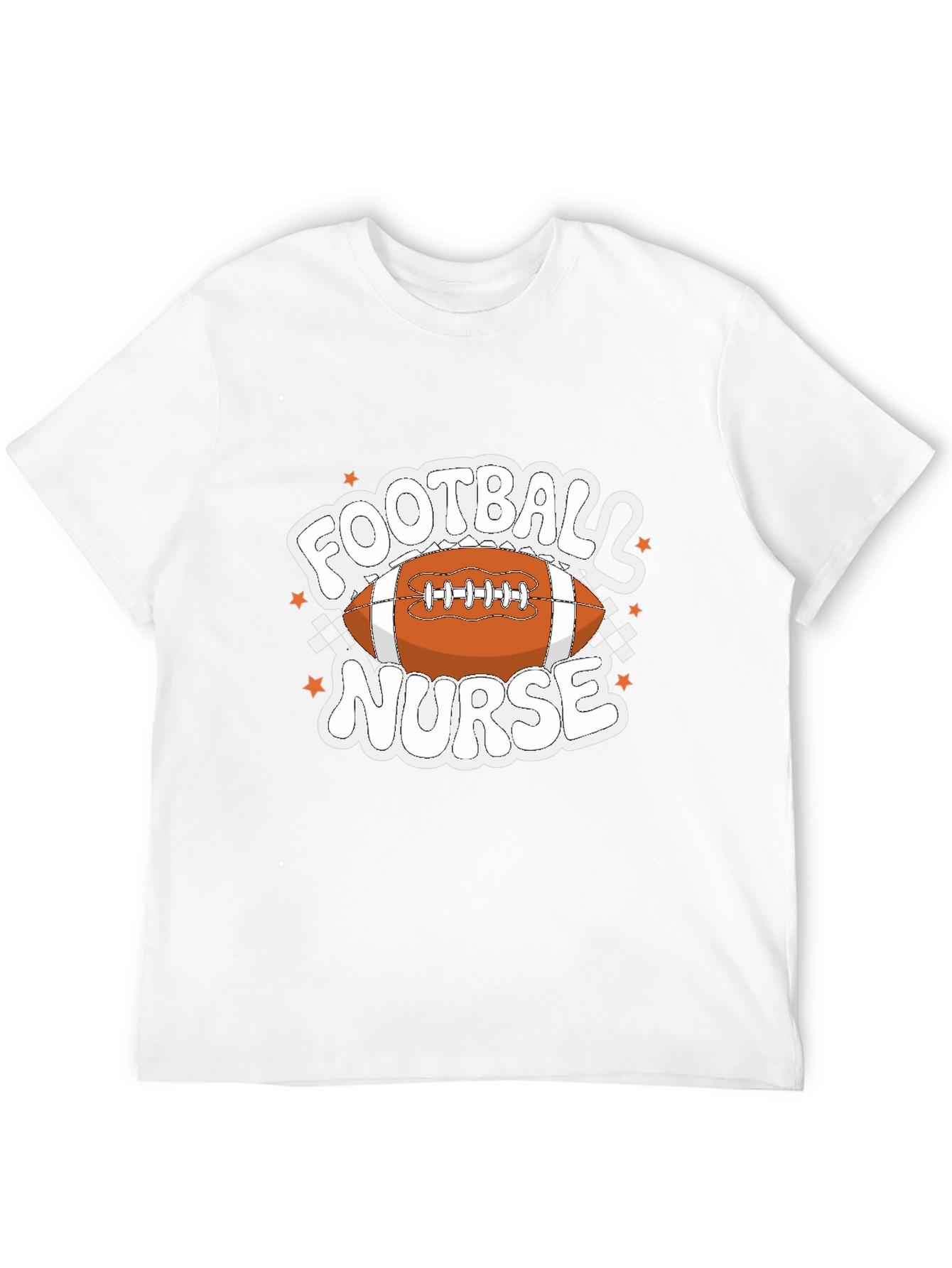 Black Football Nurse Graphic T-Shirt view 12