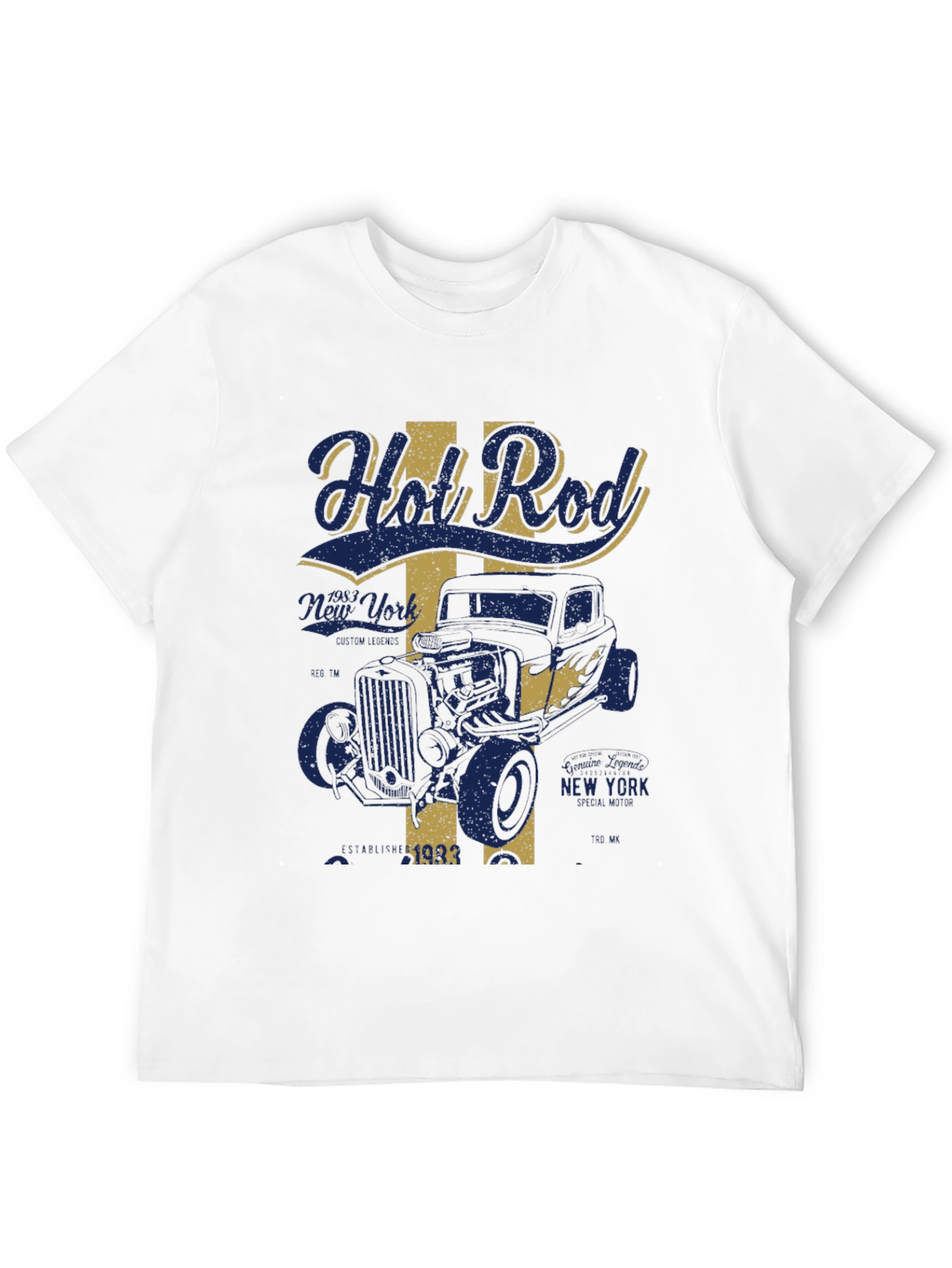 Black Vintage Hot Rod T-Shirt view 12
