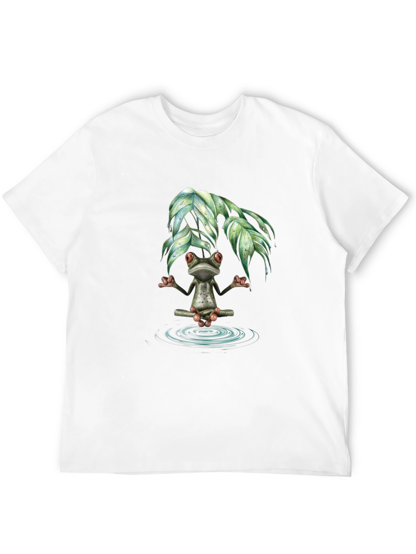 Black Zen Frog Meditation T-Shirt - Relax & Unwind view 12