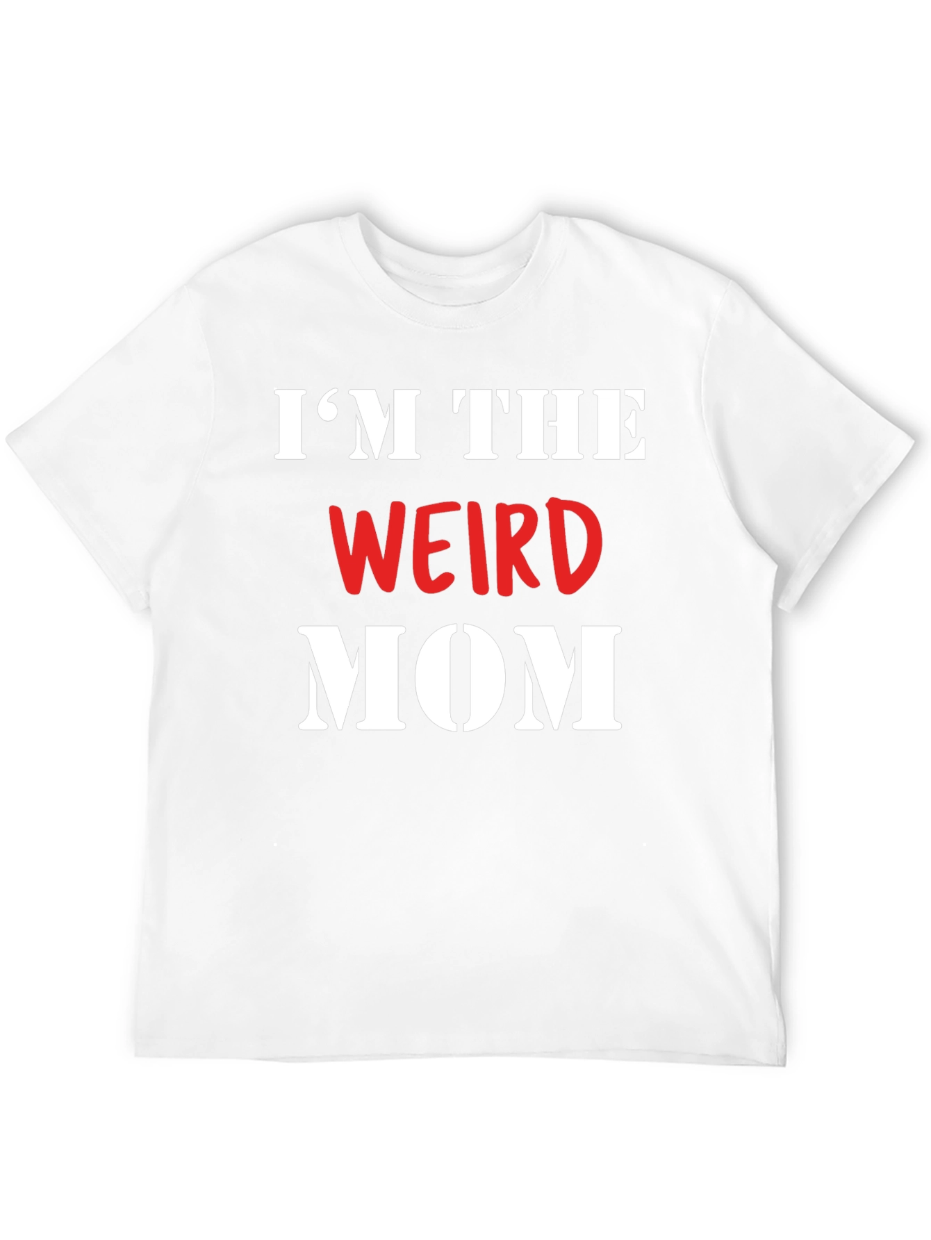 Black I'm The Weird Mom T-Shirt view 12