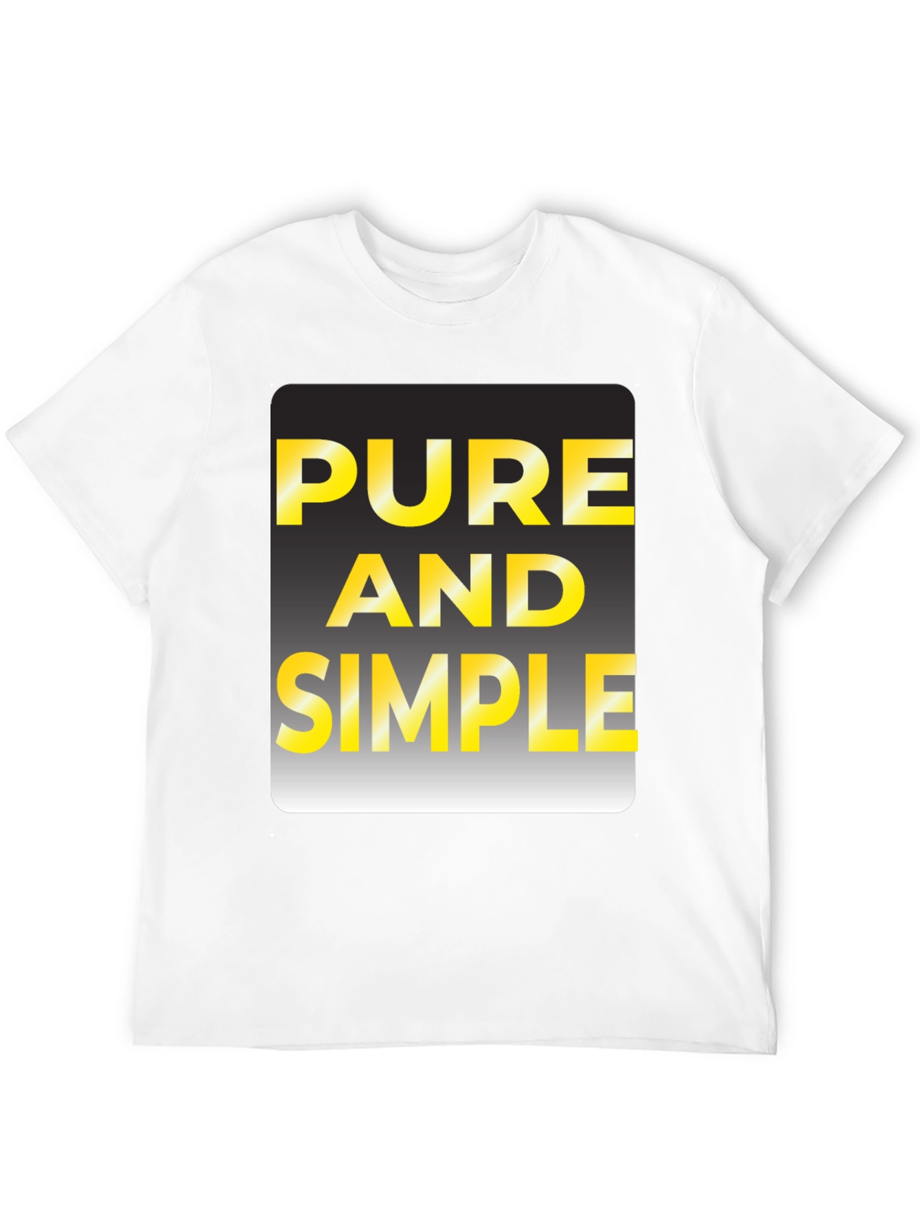 Black Pure and Simple Black Graphic T-Shirt view 12