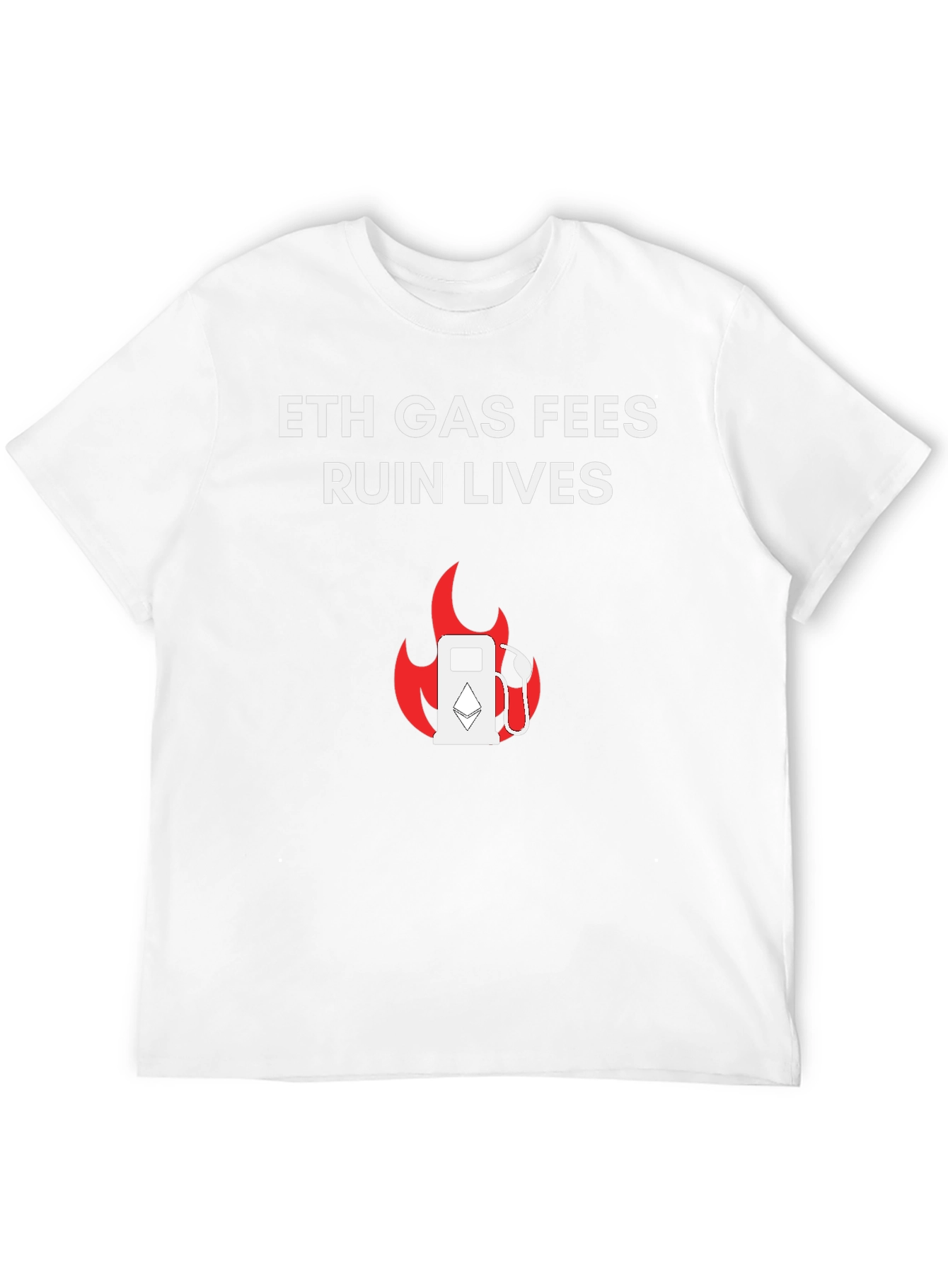 Black ETH Gas Fees Ruin Lives T-Shirt view 12