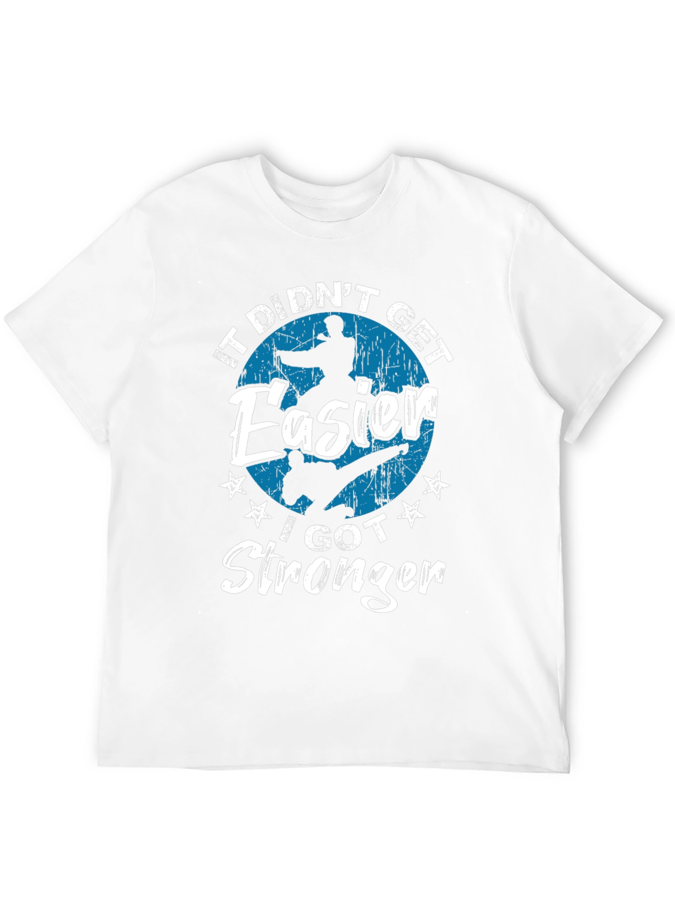 Black Martial Arts Stronger Black T-Shirt view 12