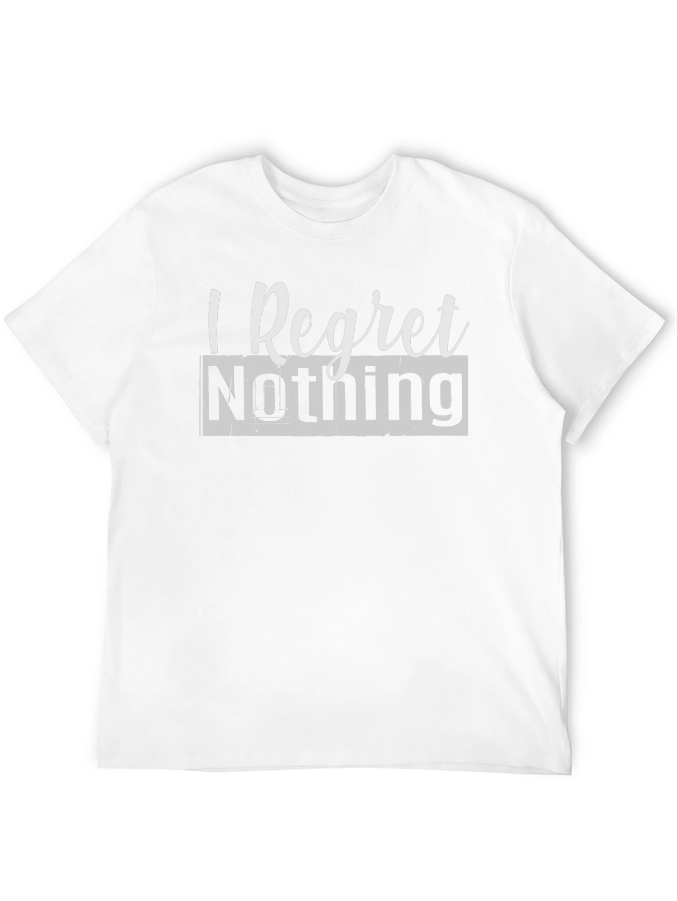 Black I Regret Nothing Graphic Tee - Bold Statement Shirt view 12