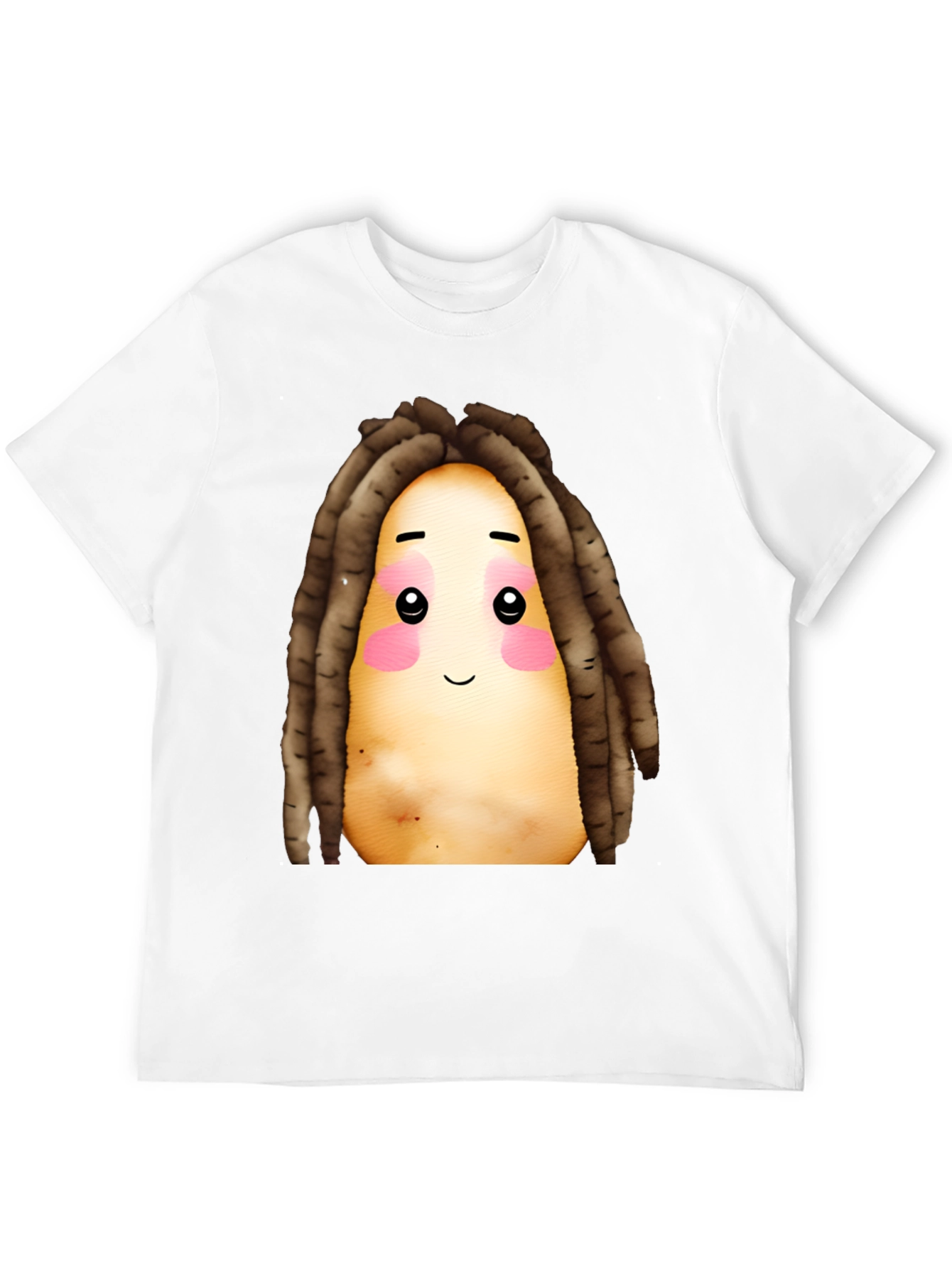 Black Potato Dreadlocks Graphic T-Shirt view 12