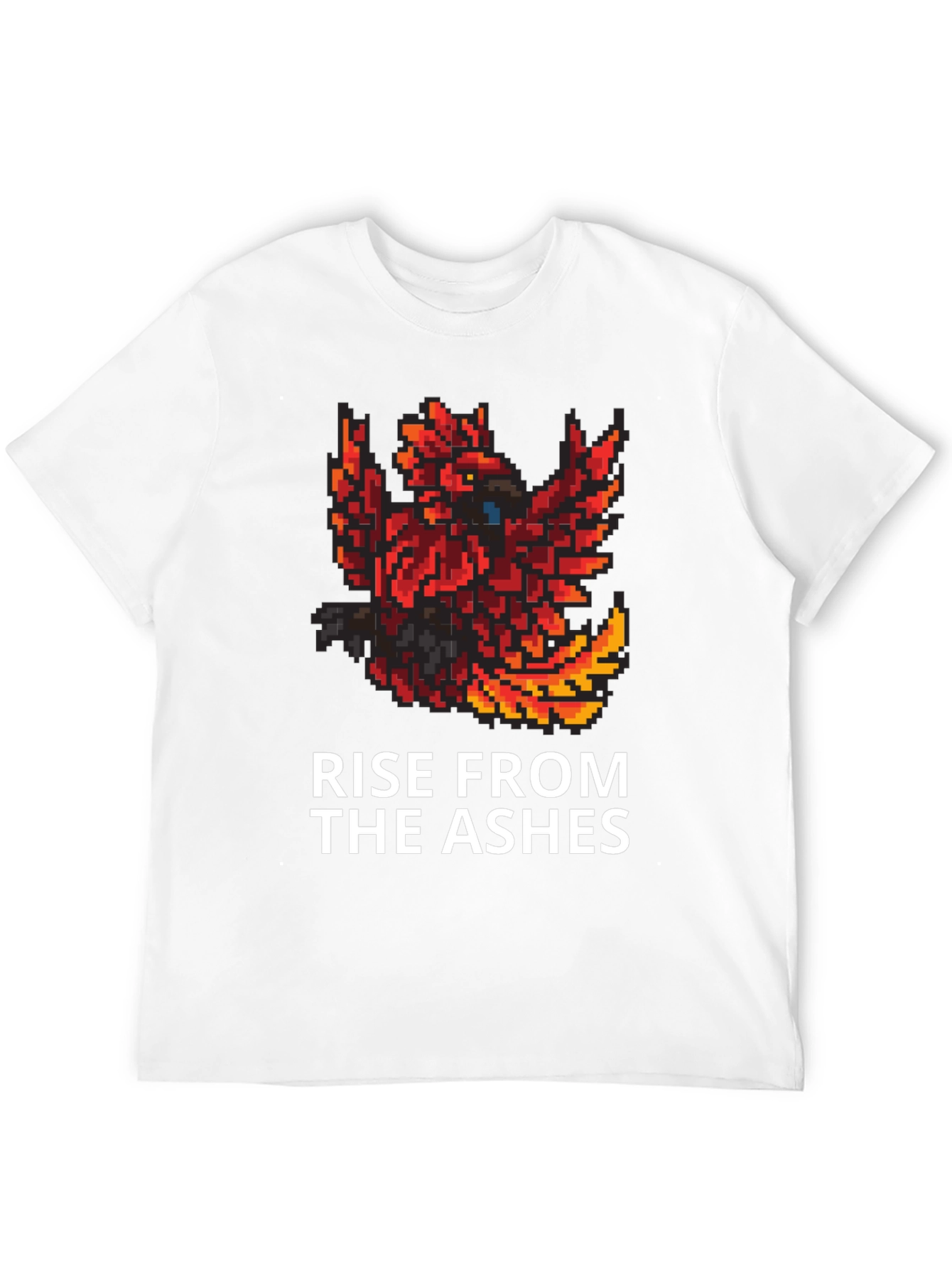 Black Rise From The Ashes Phoenix Graphic Tee view 12