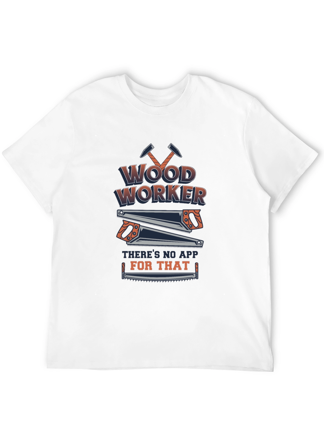 Black Woodworker No App T-Shirt - Black Cotton Blend view 12