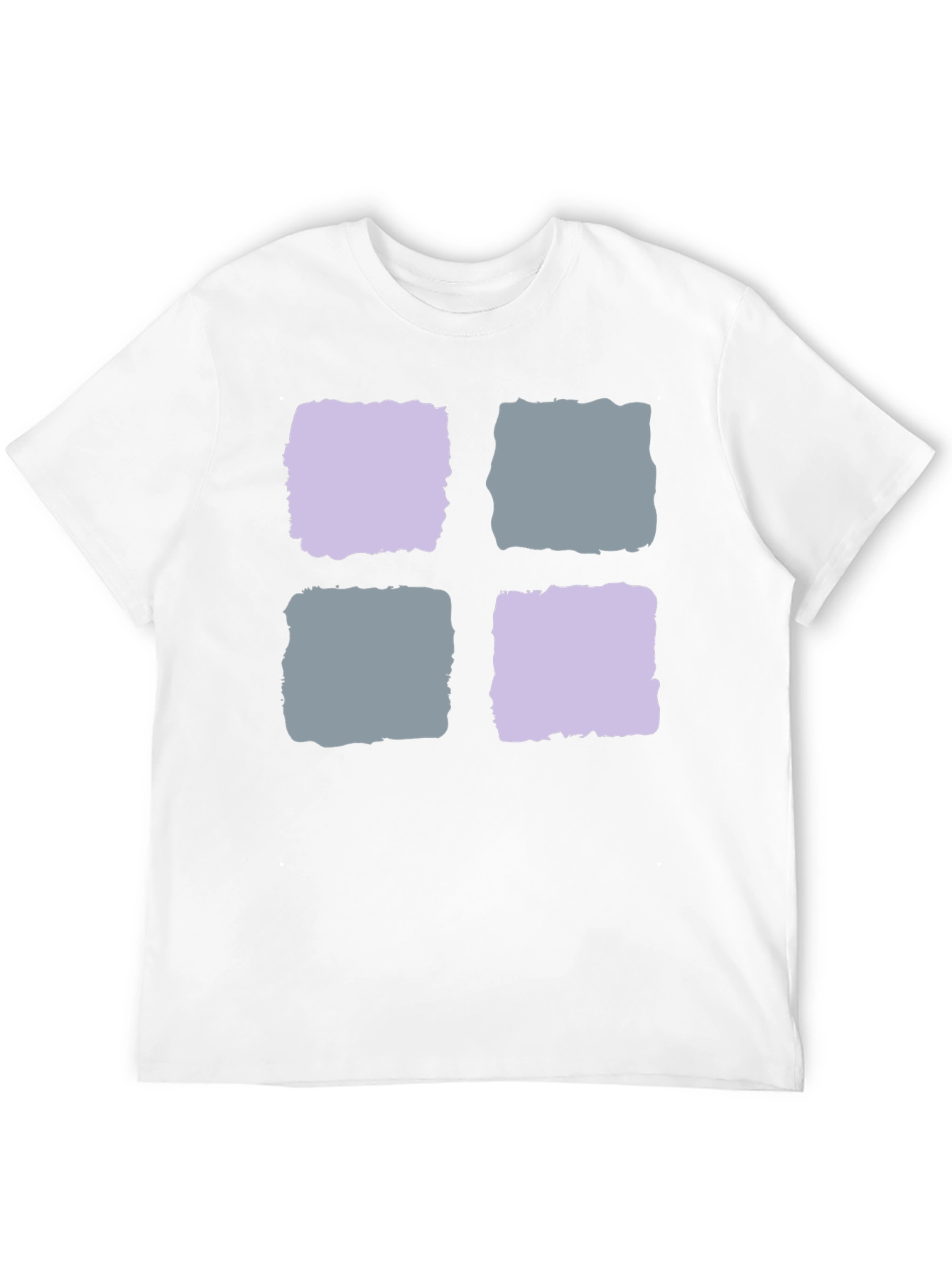 Black Abstract Squares Black T-Shirt view 12
