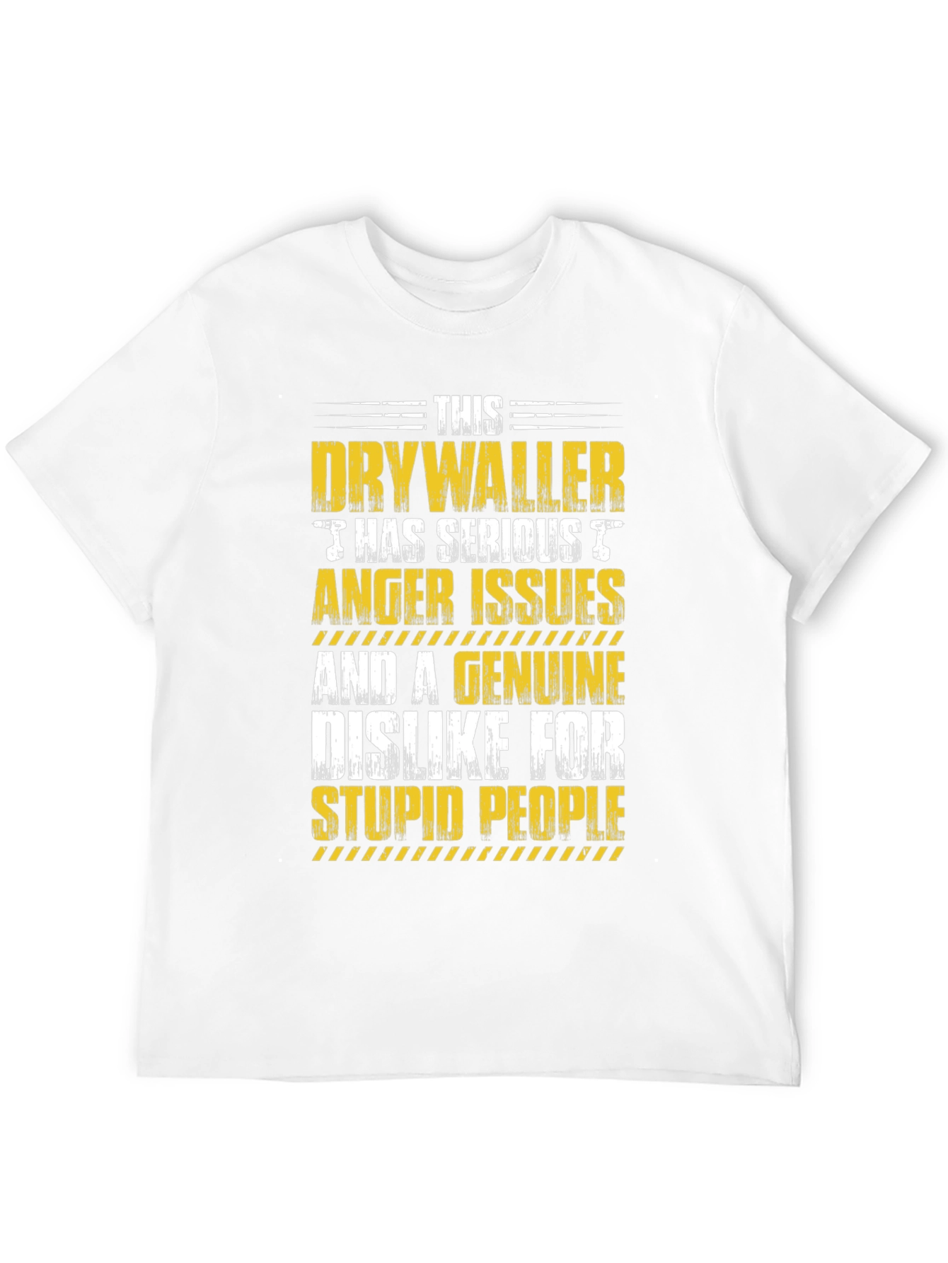Black Drywaller Anger Issues Graphic Tee view 12