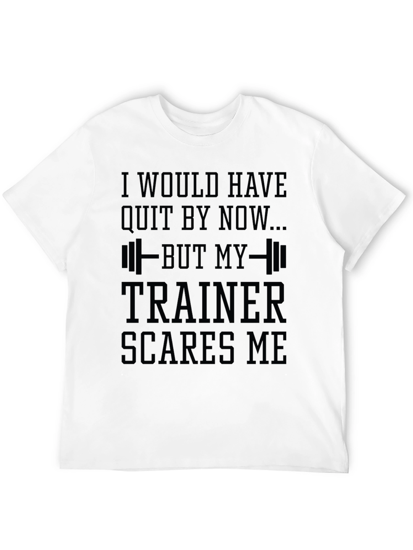 Black Trainer Scares Me Funny Gym T-Shirt view 12