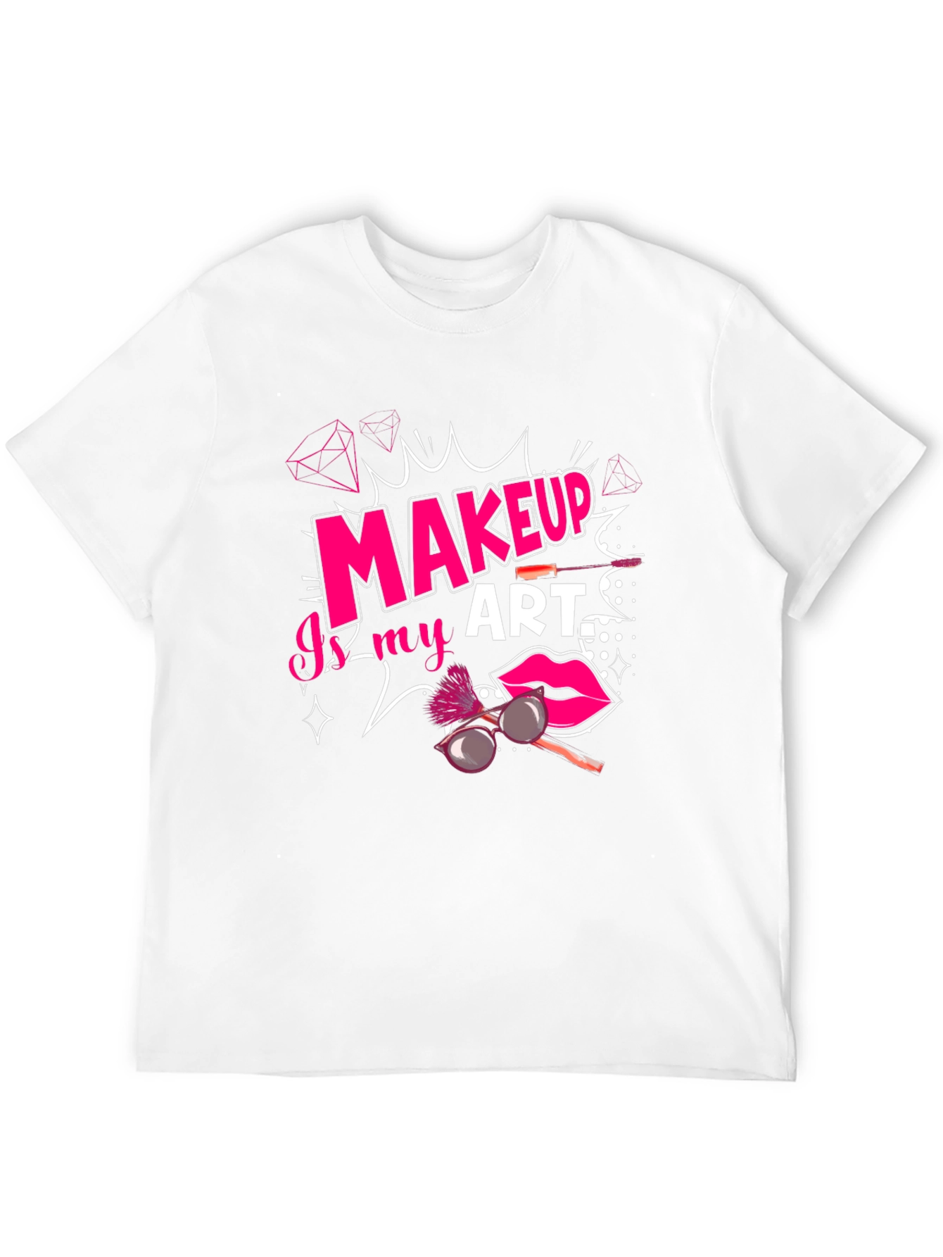 Black Makeup is My Art T-Shirt - Black view 12