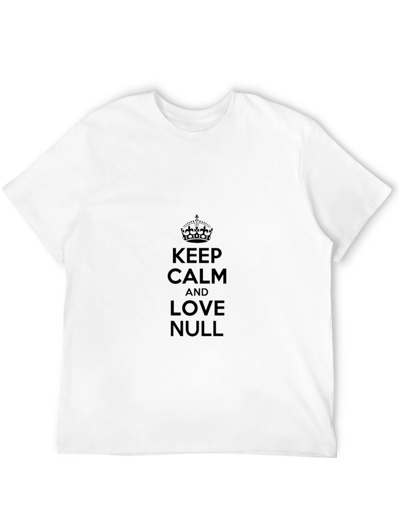 Black Keep Calm & Love NULL T-Shirt - Black view 12