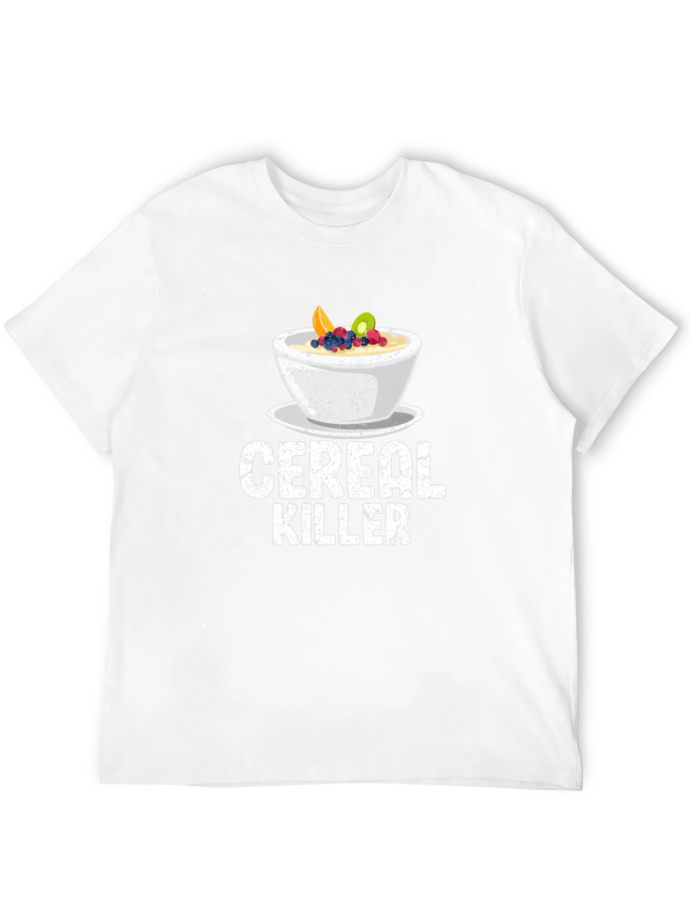 Black Cereal Killer Graphic Tee - Funny Food Pun Shirt view 12